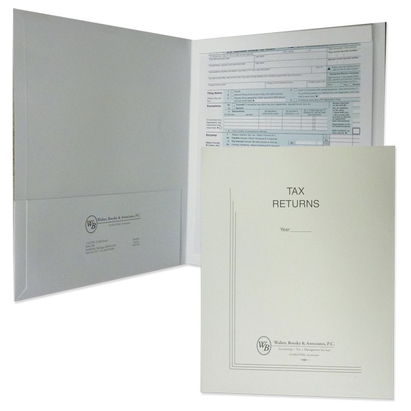 Conformer Expansion Tax Folder with PMS Printed Imprint 8