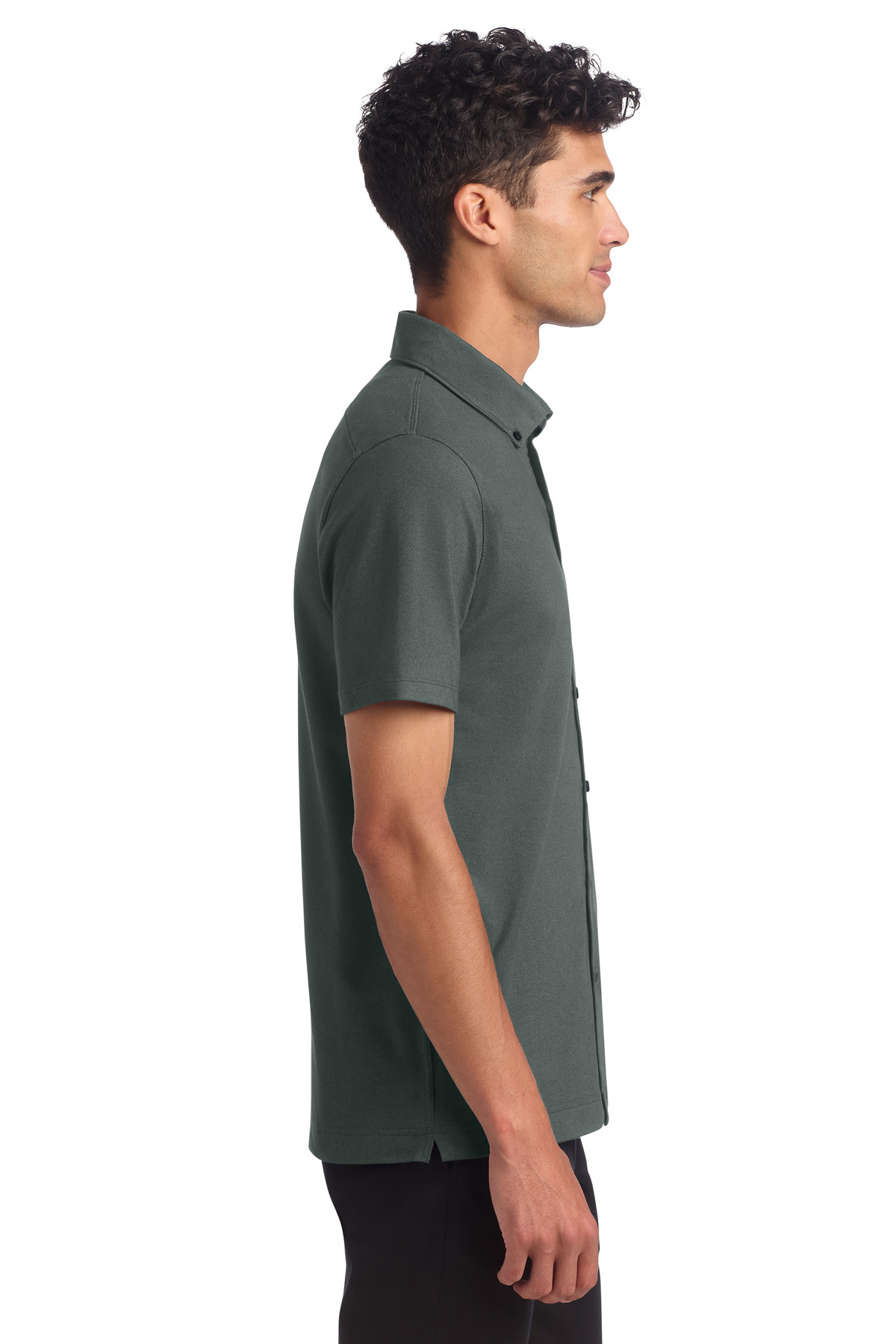 Mercer+Mettle Stretch Pique Full-Button Polo MM1006 32