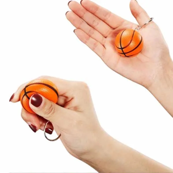 Basketball Stress Ball Anxiety Relief Keychains 9