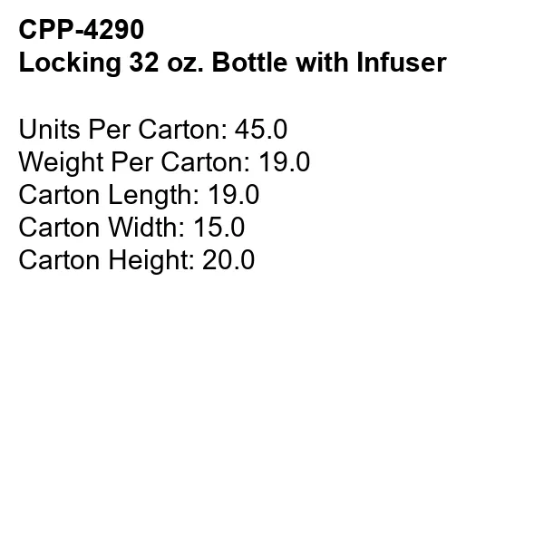 Locking 32 oz. Bottle with Infuser 16