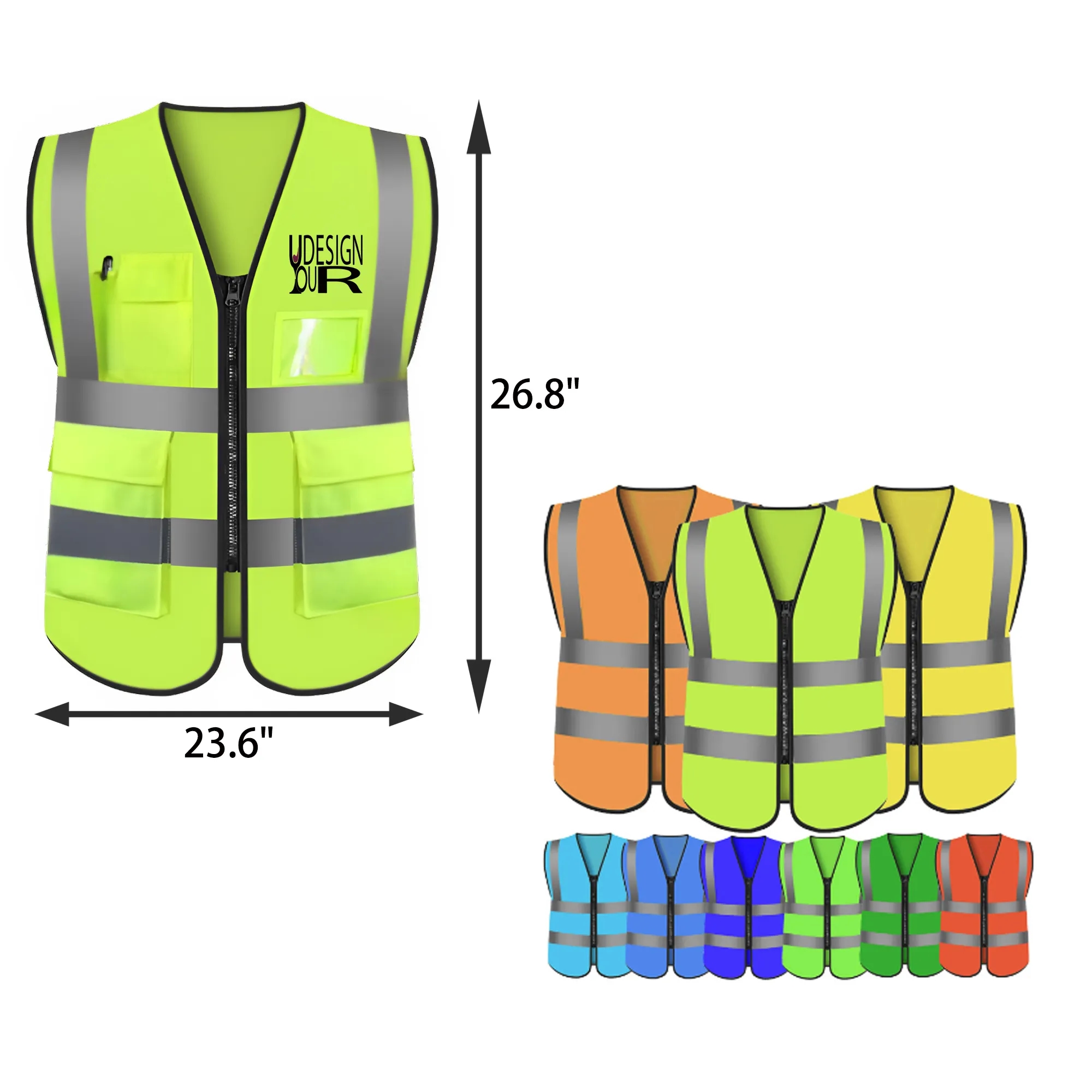 MOQ 50 PCS Reflective Safety Vest 1