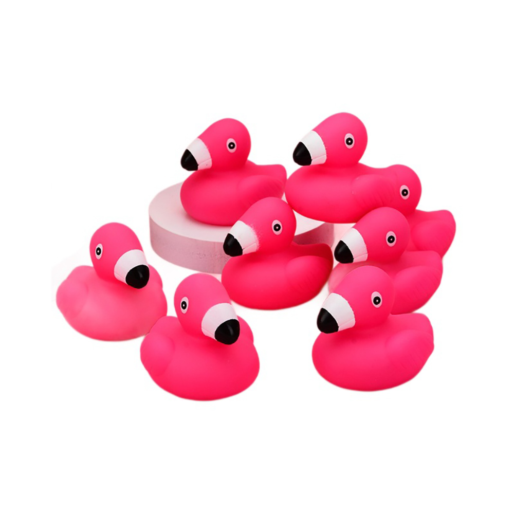 Cartoon Flamingo Kids Bath Water Play Vinyl Toy 7