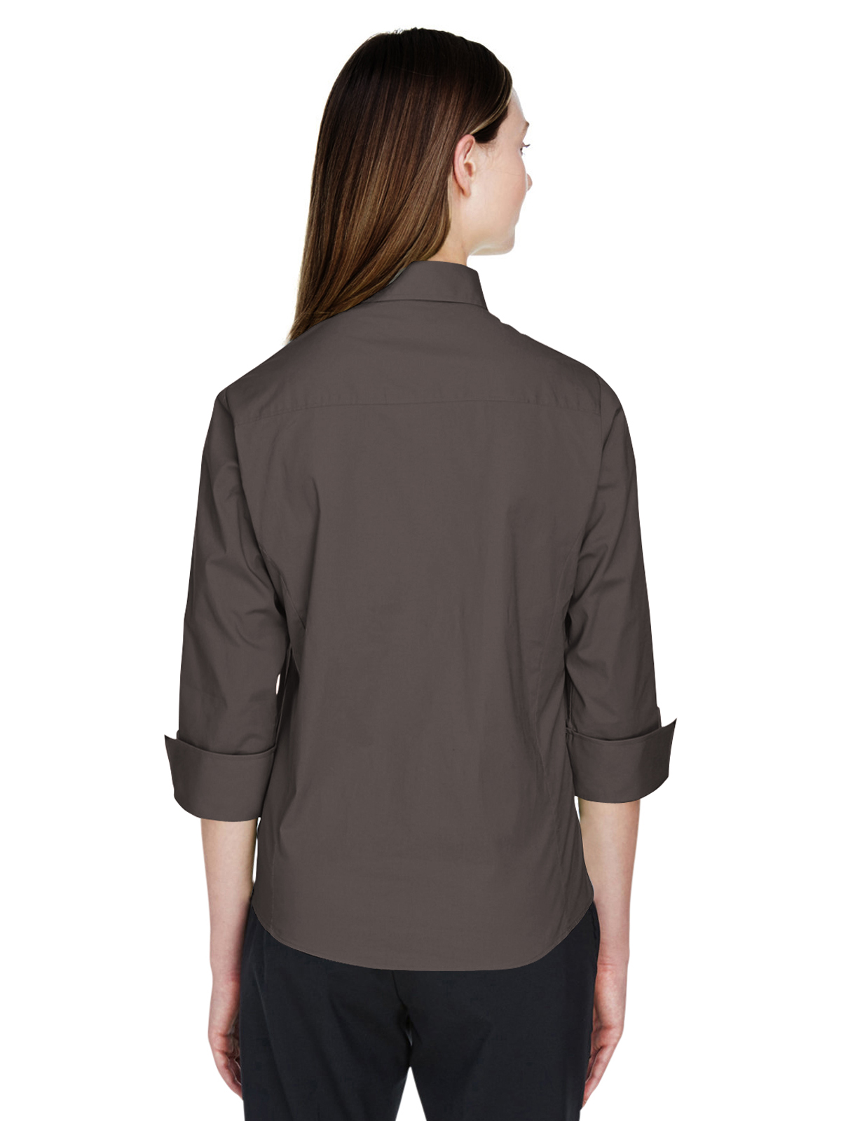 Blue Generation - Women's Pocketless 3/4-Sleeve Poplin Shirt 10