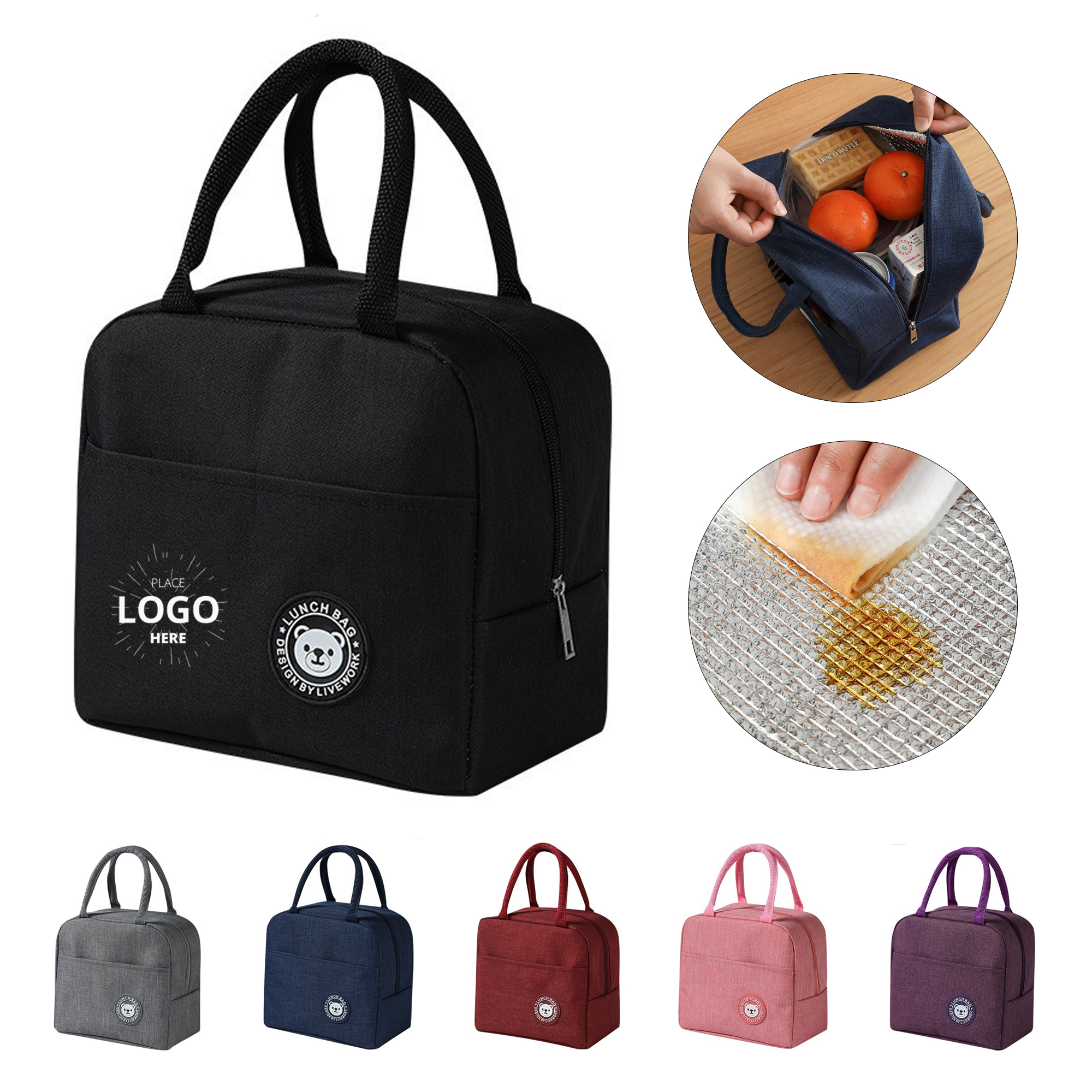 Compact Portable Tote Lunch Insulated Bag 3