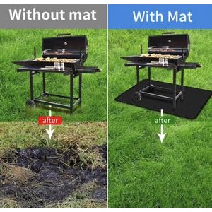 65 x 39 inch Double-Sided Fireproof Under Grill Mats 8