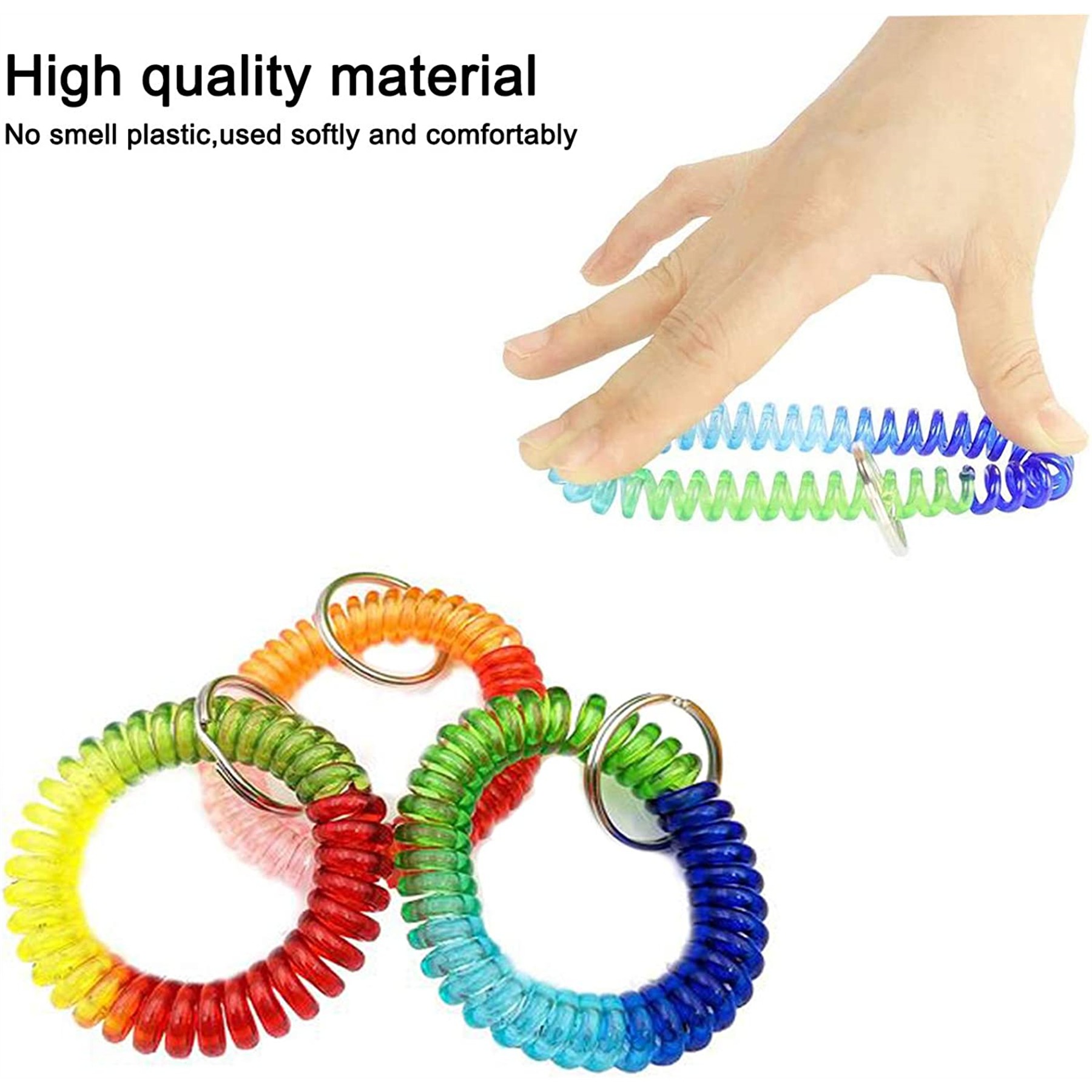 Colorful Wrist Coil Keychain 3
