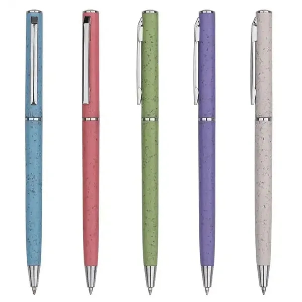 Slim Wheat Straw Ballpoint Pen 6