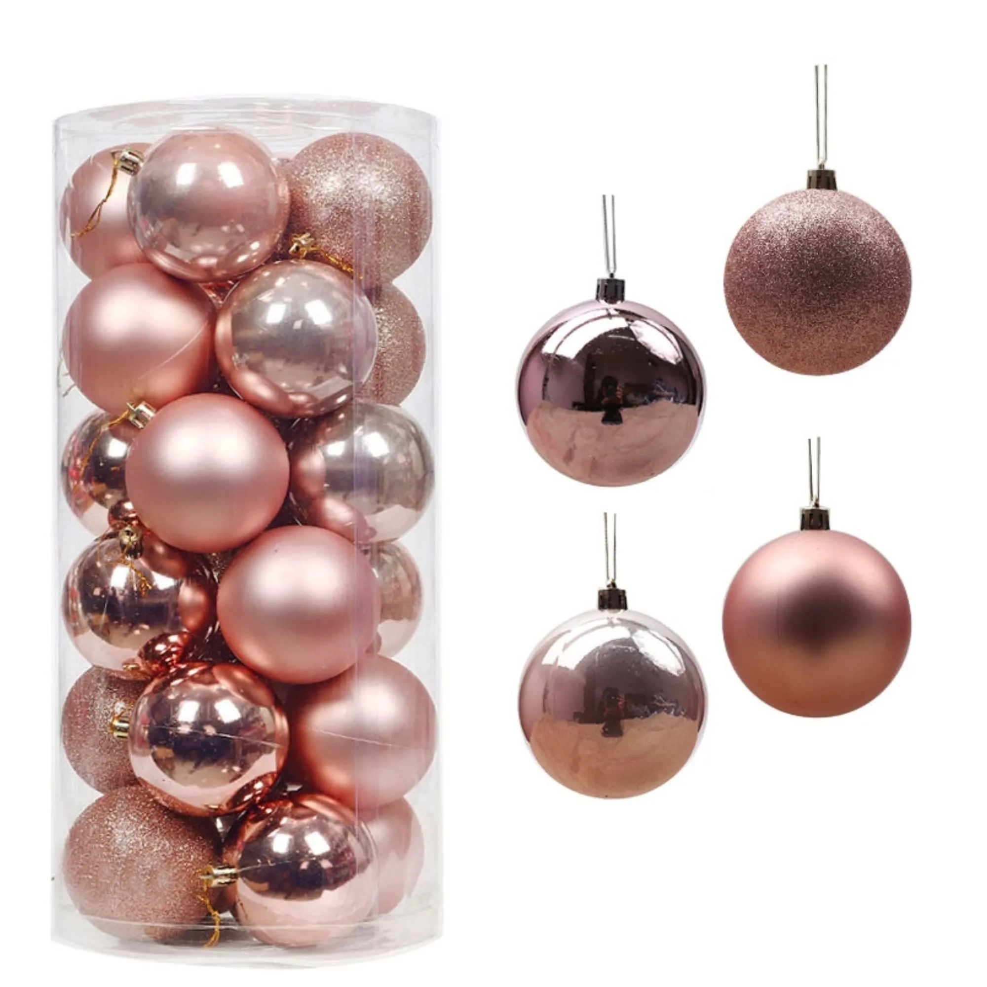 24PCS 1.57" Christmas Ball Ornaments for Decorations 15