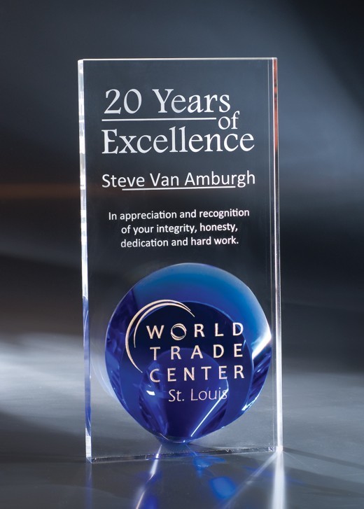 Artistic Expressions Crystal Dante Award 2
