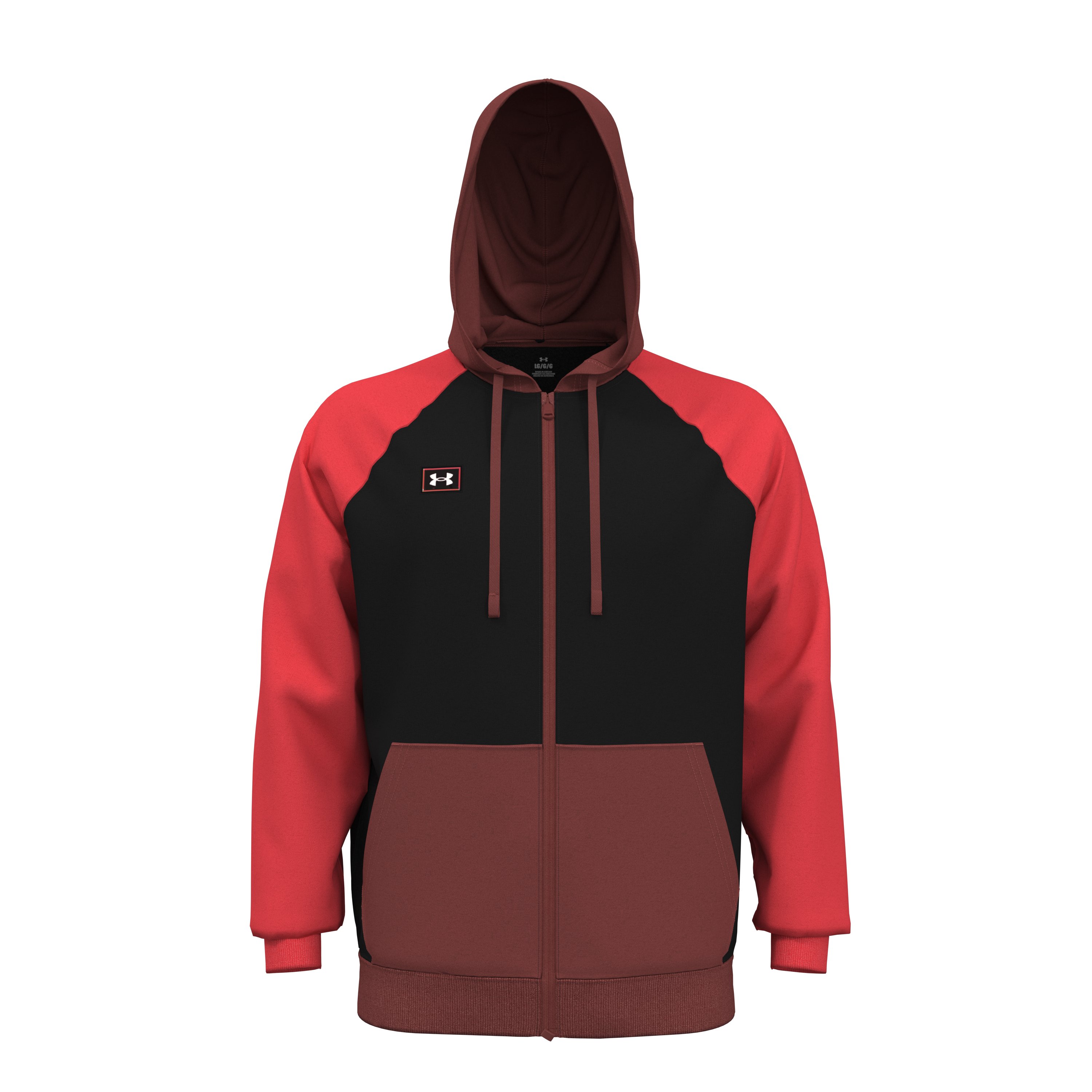 UA Rival Fleece Colorblock Men's Full-Zip 2