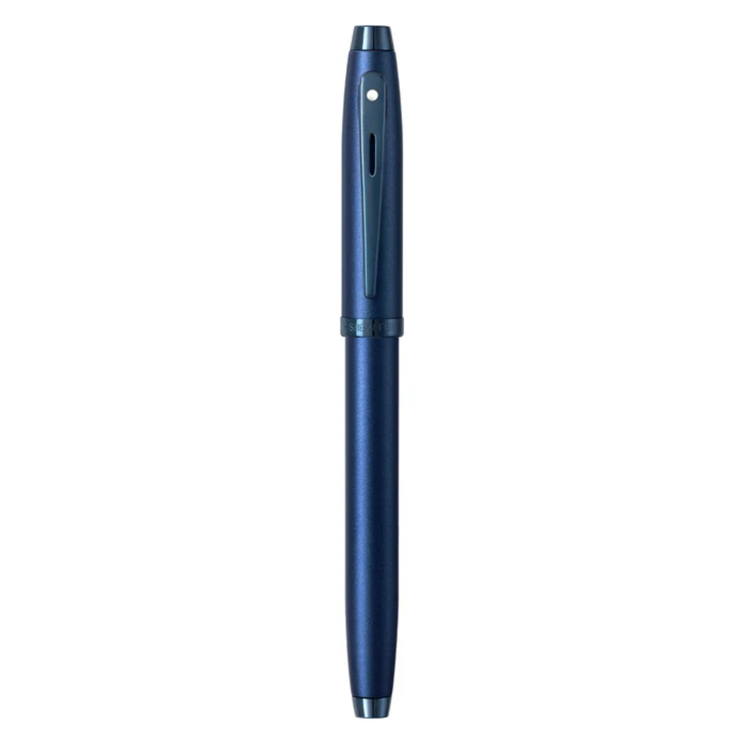 SHEAFFER® 100 9371 Satin Blue Trim Executive Rollerball Pen w/ Gift Box 5