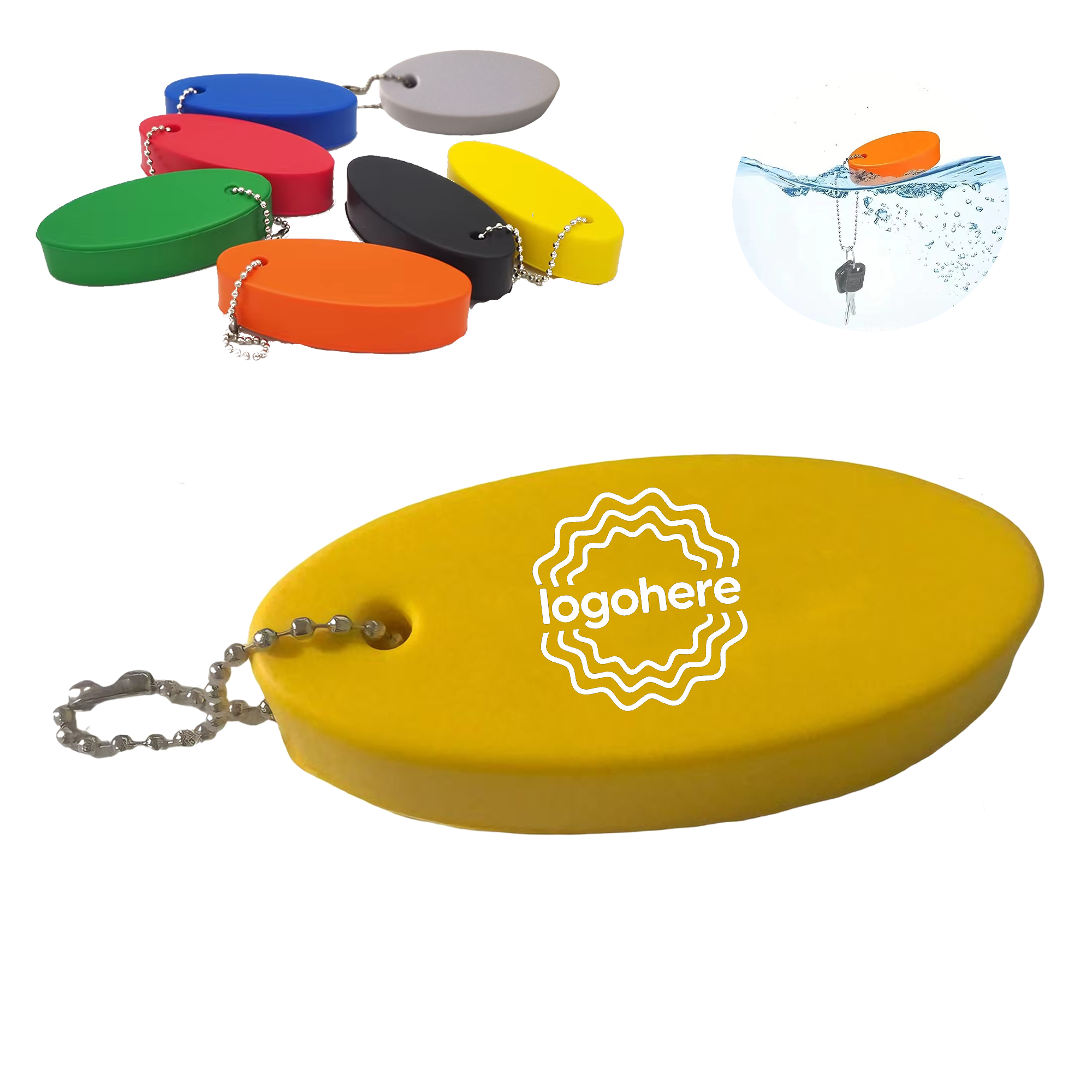 PU Foam Floating Keychain 1