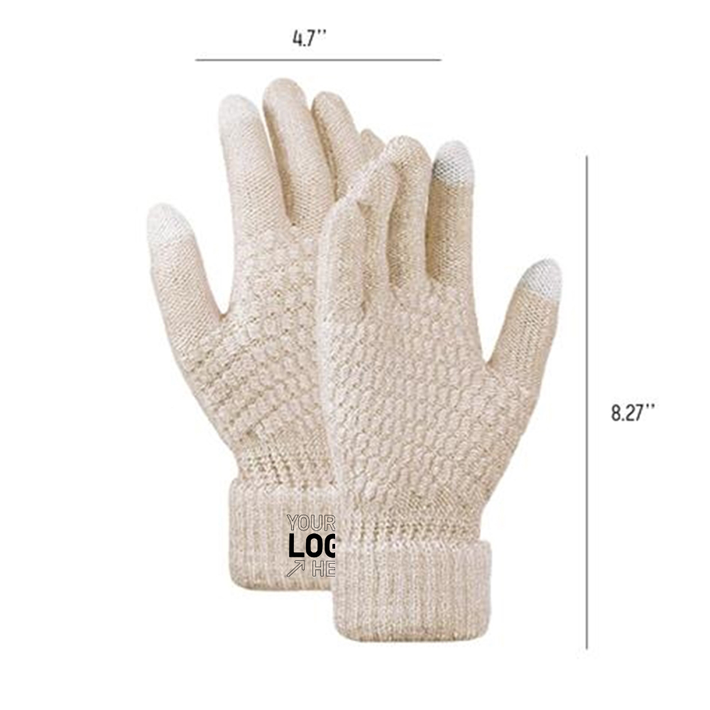 Knitted Plush Gloves 2