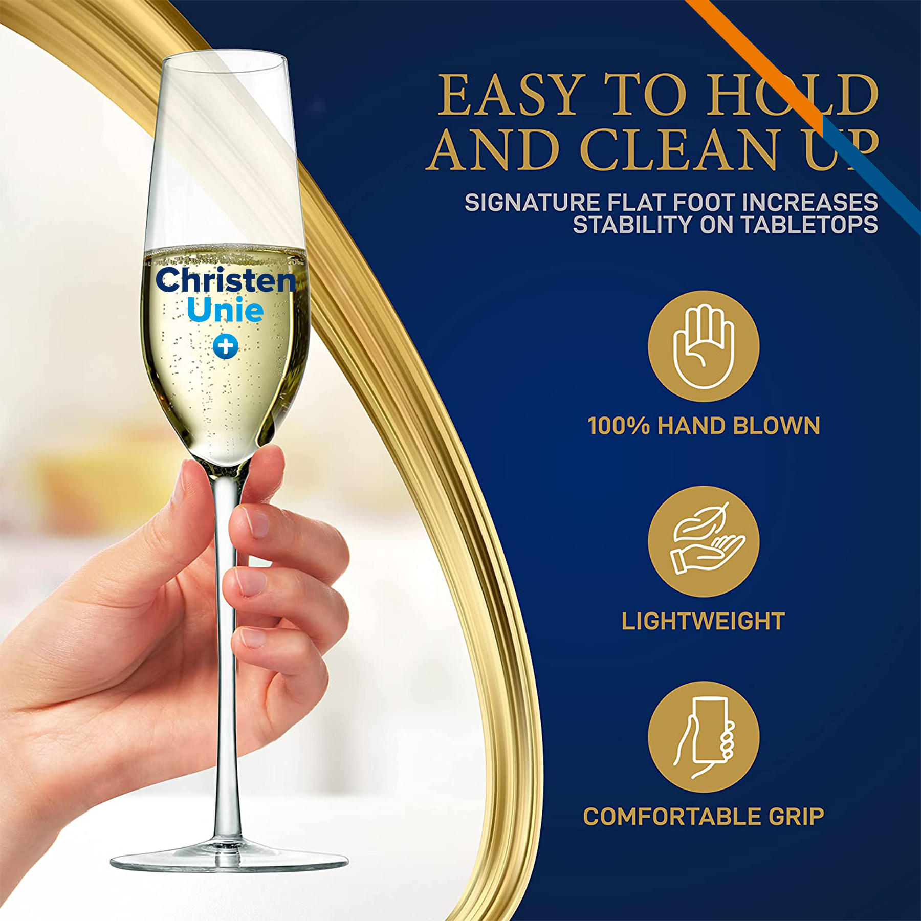 Dillon Champagne Glasses - 8 OZ. 9