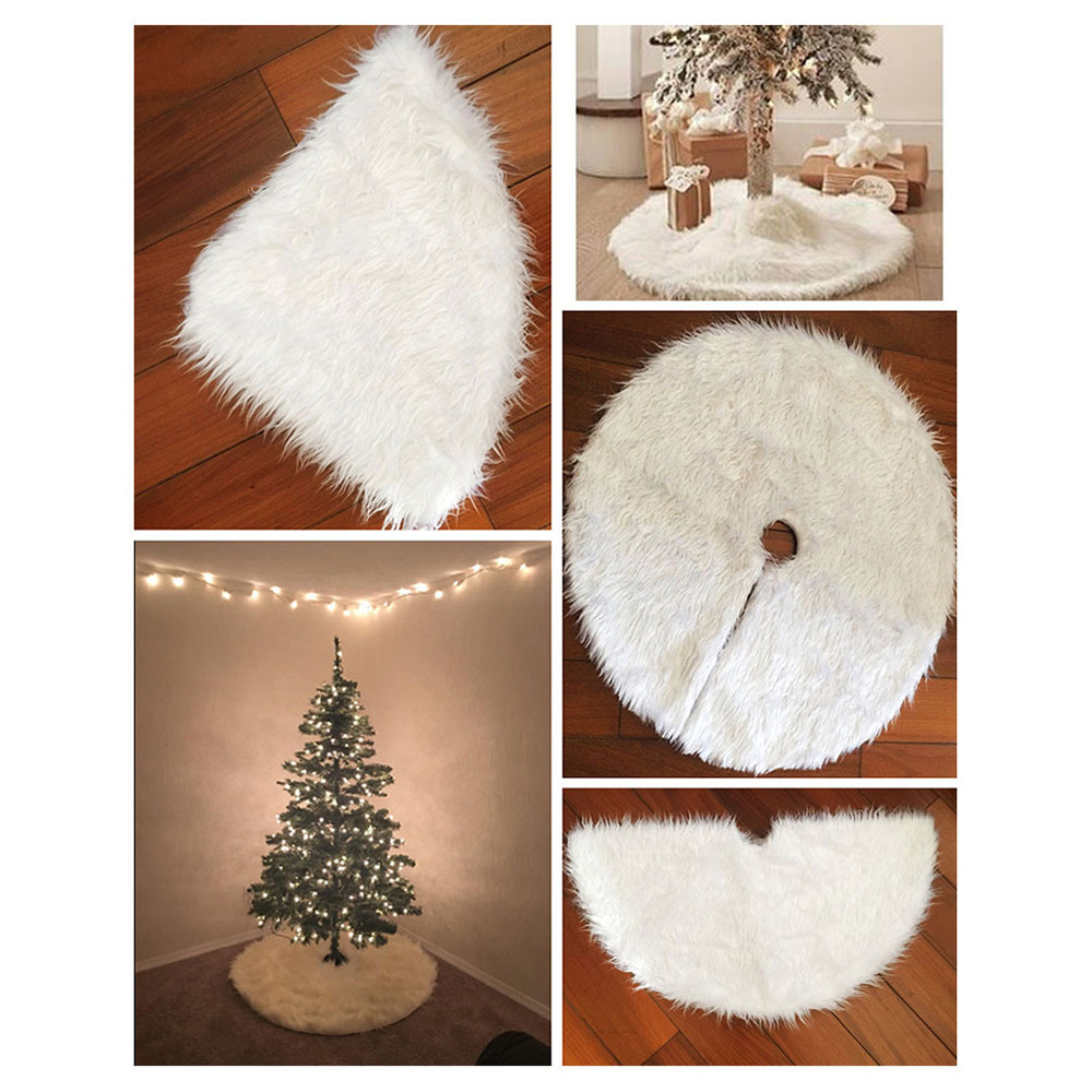 30'' Christmas White Tree Skirt 2