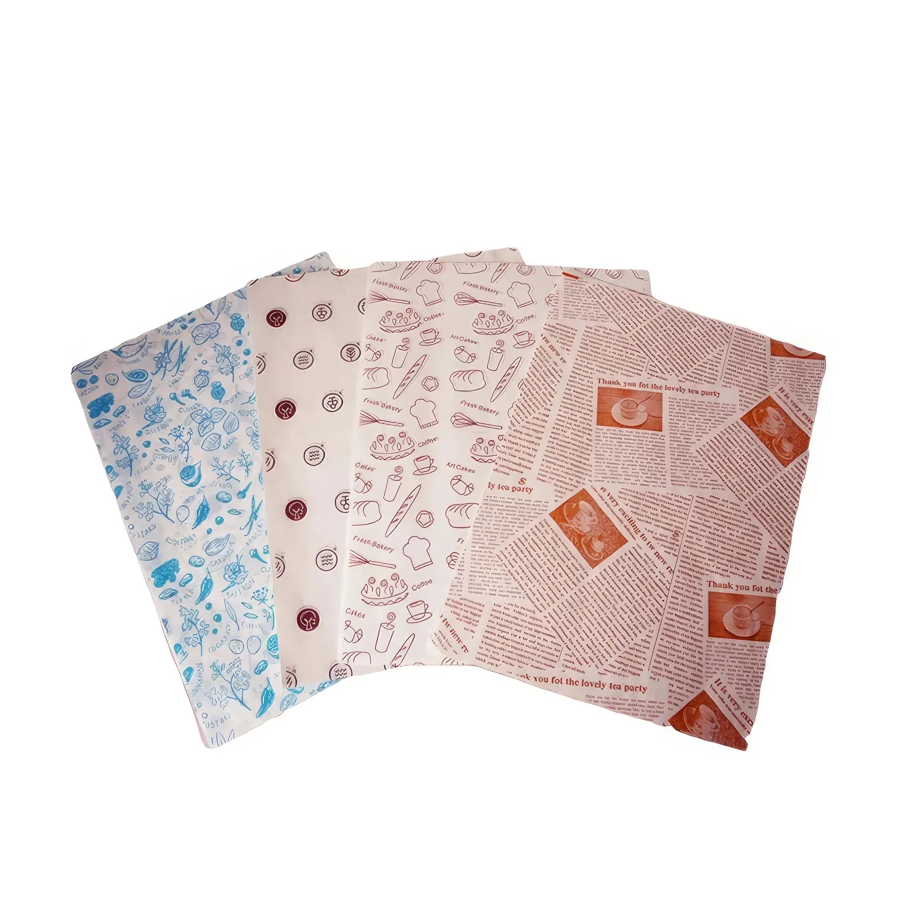 Snack Deli Hamburger Wrap Paper for Restaurant Picnic 3