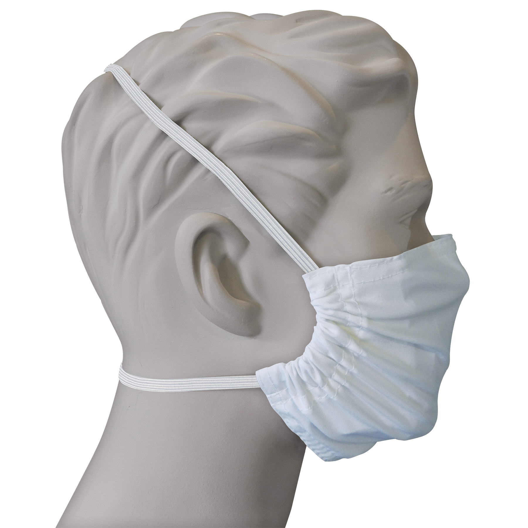 Premium White Fabric Face Mask 6