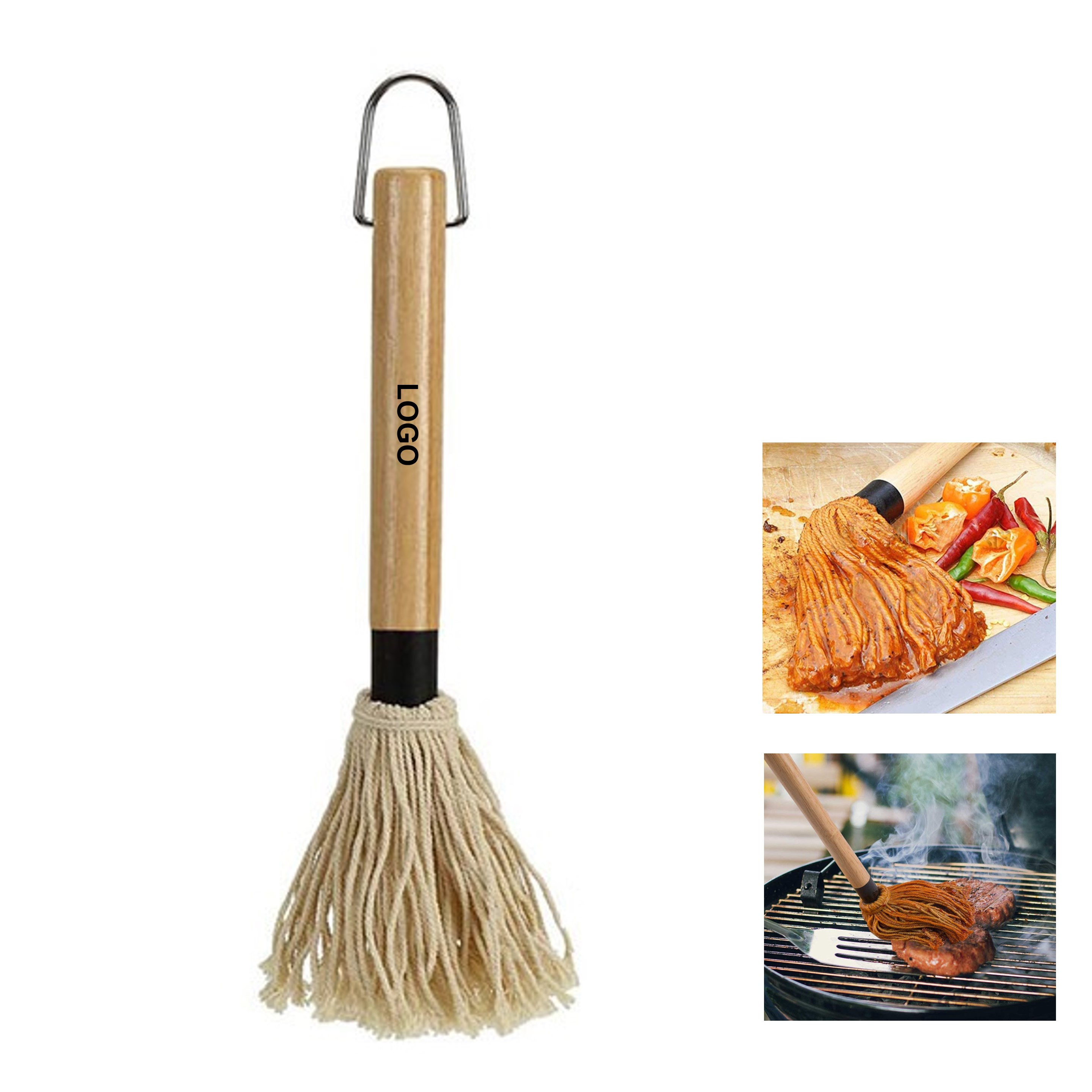 Basting Mop with Wooden Handle (direct import) 2