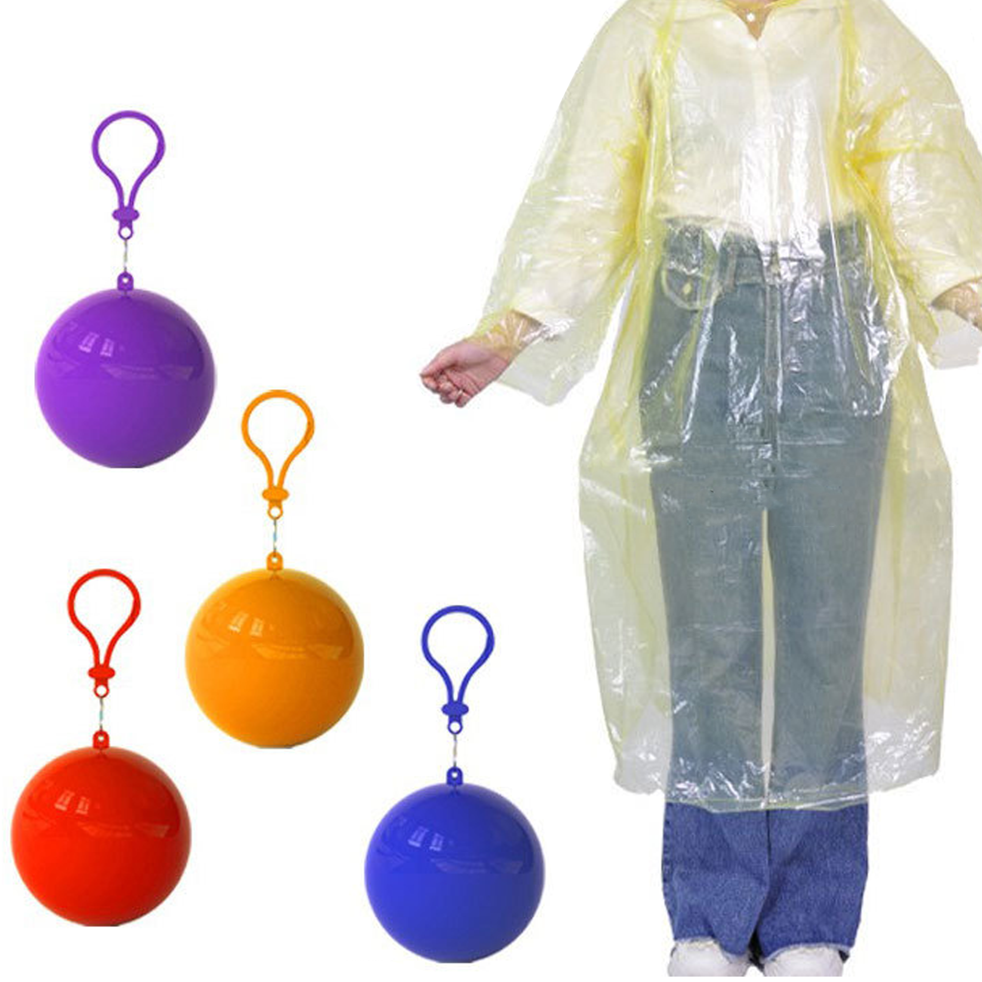 Disposable Ball Raincoat Adult Lightweight Poncho 2