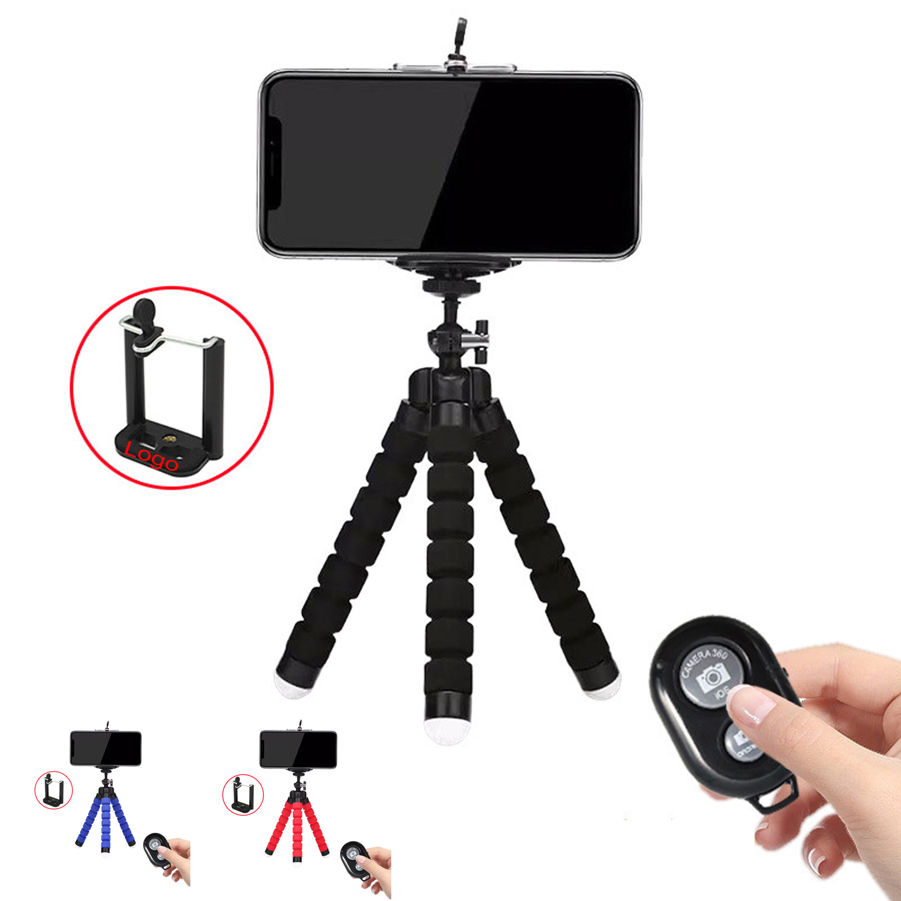 Phone Tripod with Holder and Wireless Remote 3
