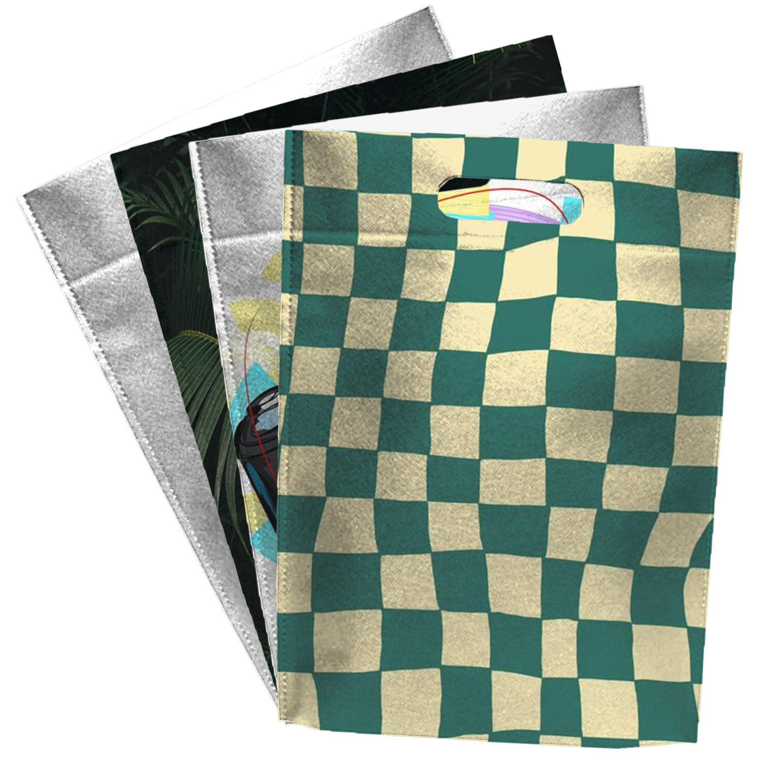 Sublimated PET Non-Woven Convention Tote Bag (11" x 14" x 2.5") 1