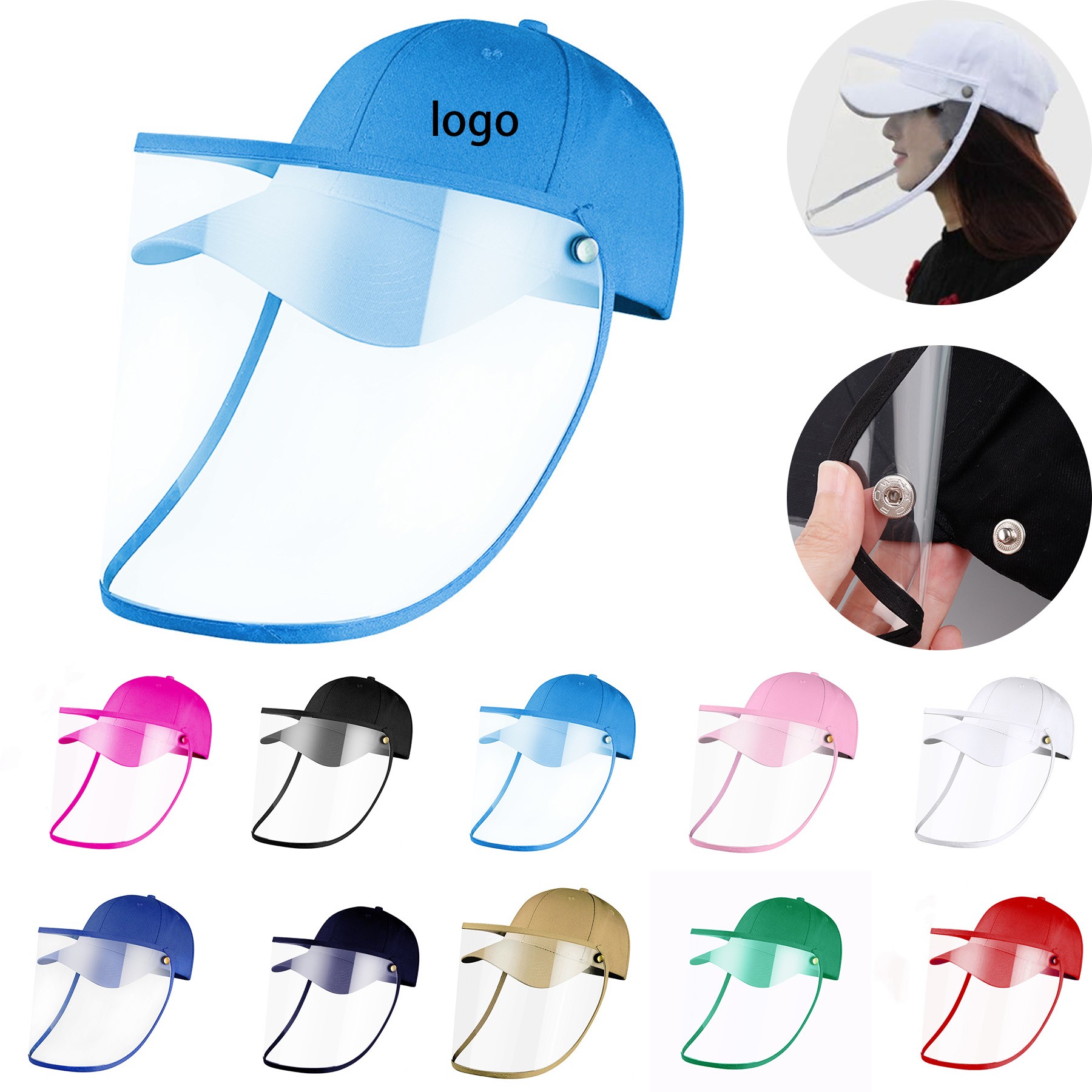 Baseball Hat with Protection Cover