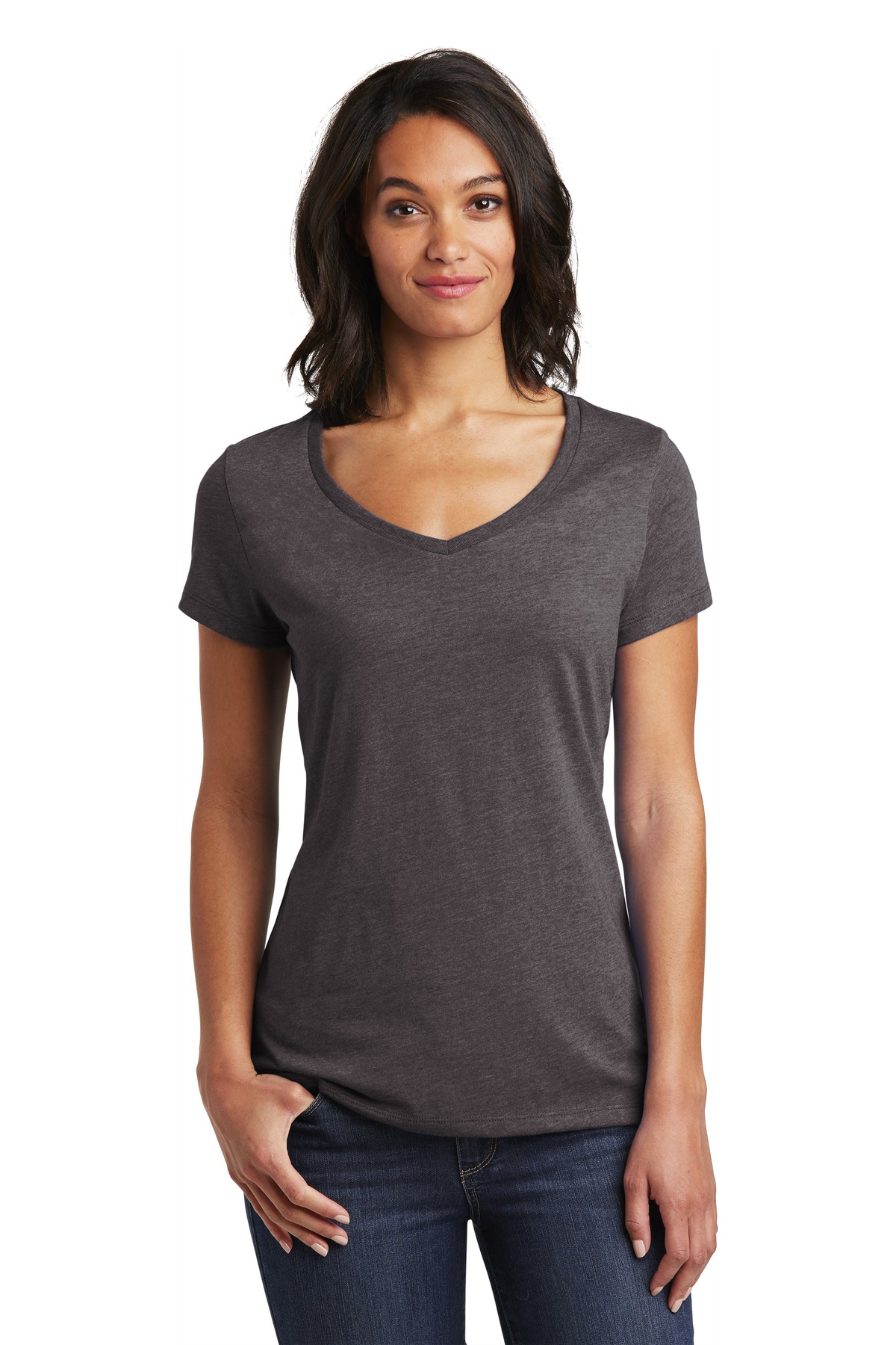 District Women's Very Important Tee V-Neck. DT6503 15