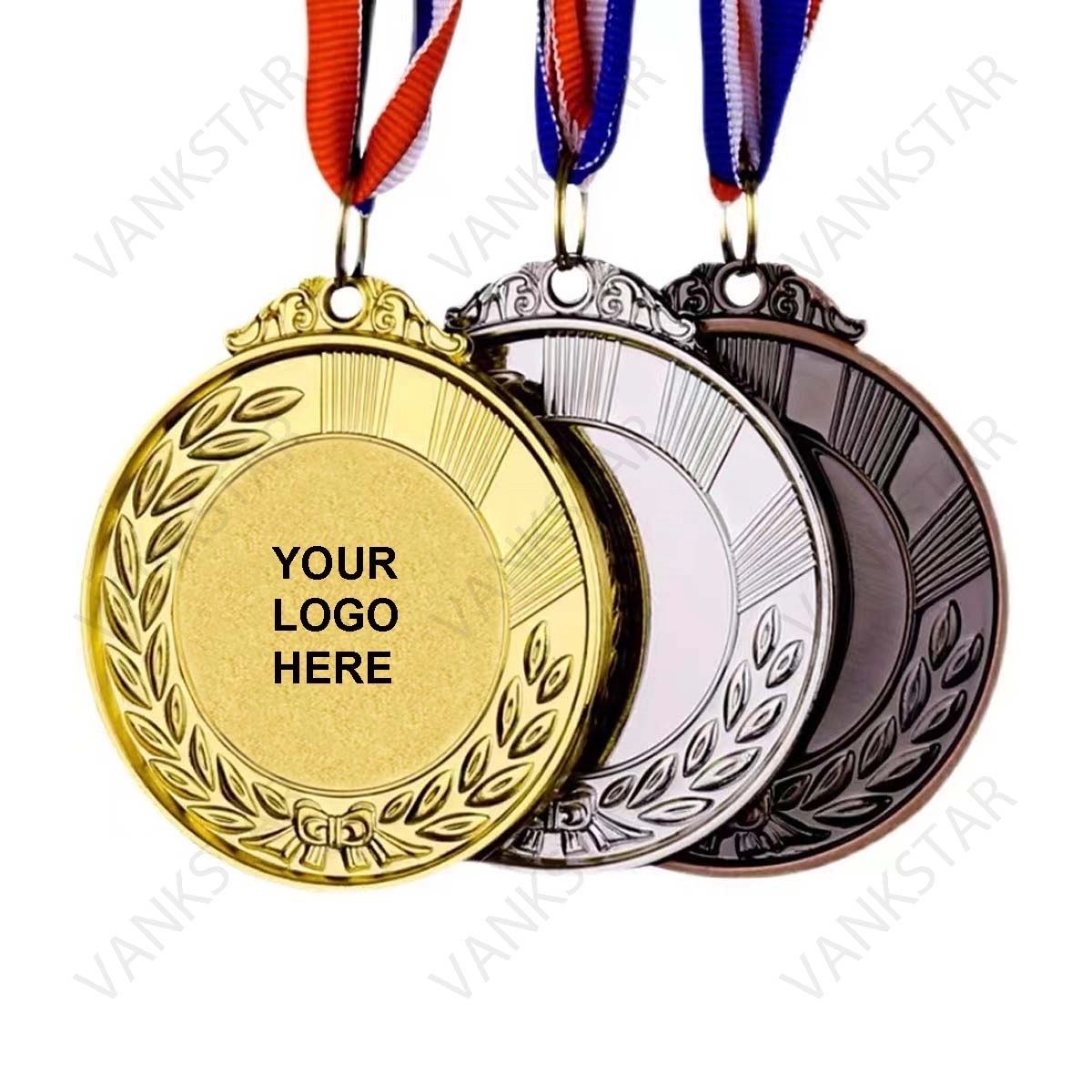 Custom Blank Gold Plated Award Metal 3