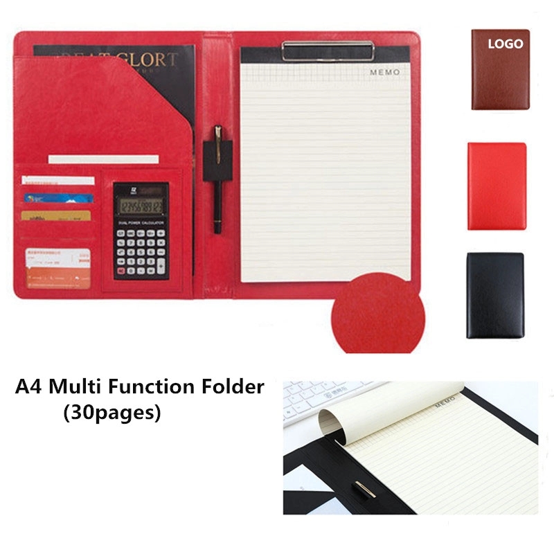 A4 PU  Business Notebook  With Calculator And Writing Pad 2