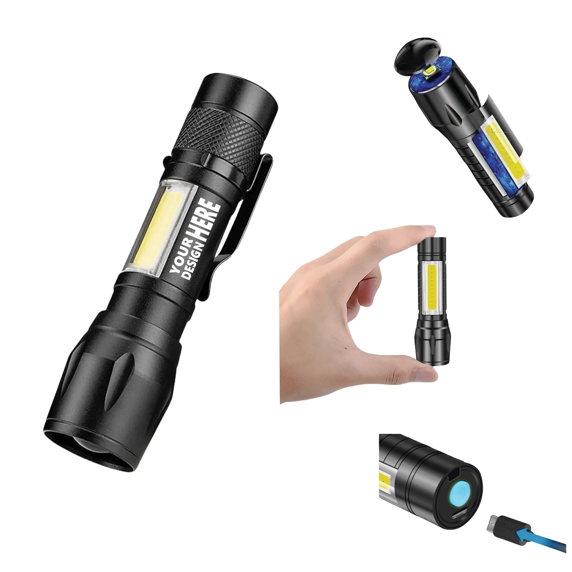 3 Modes Adjustable Flashlight