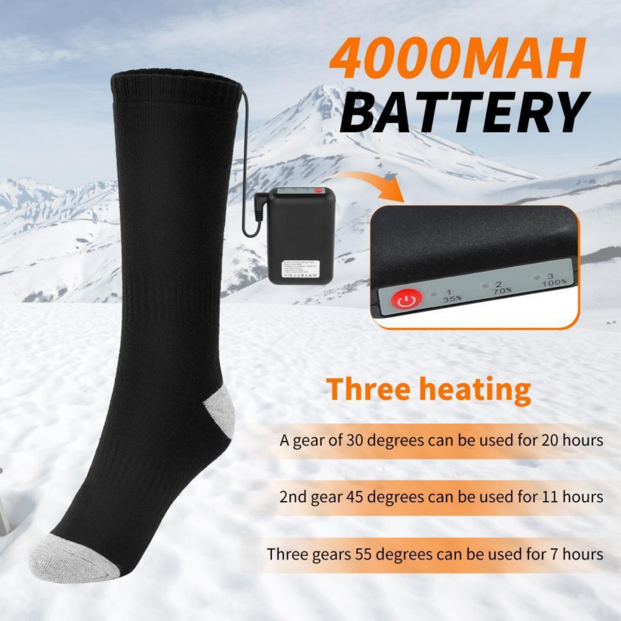 USB Heated Warming Socks 7