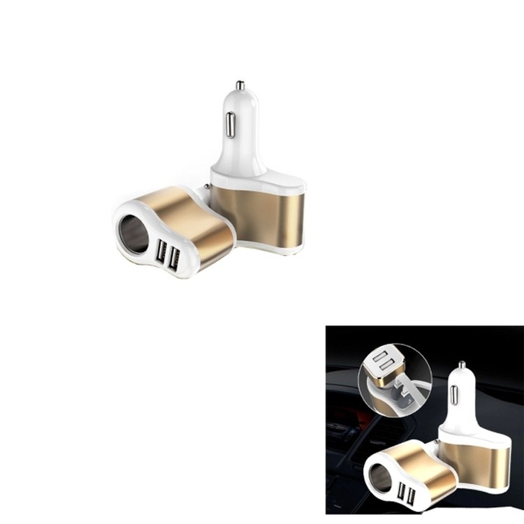 Car Charger with 2 USB And Fire lighter 2