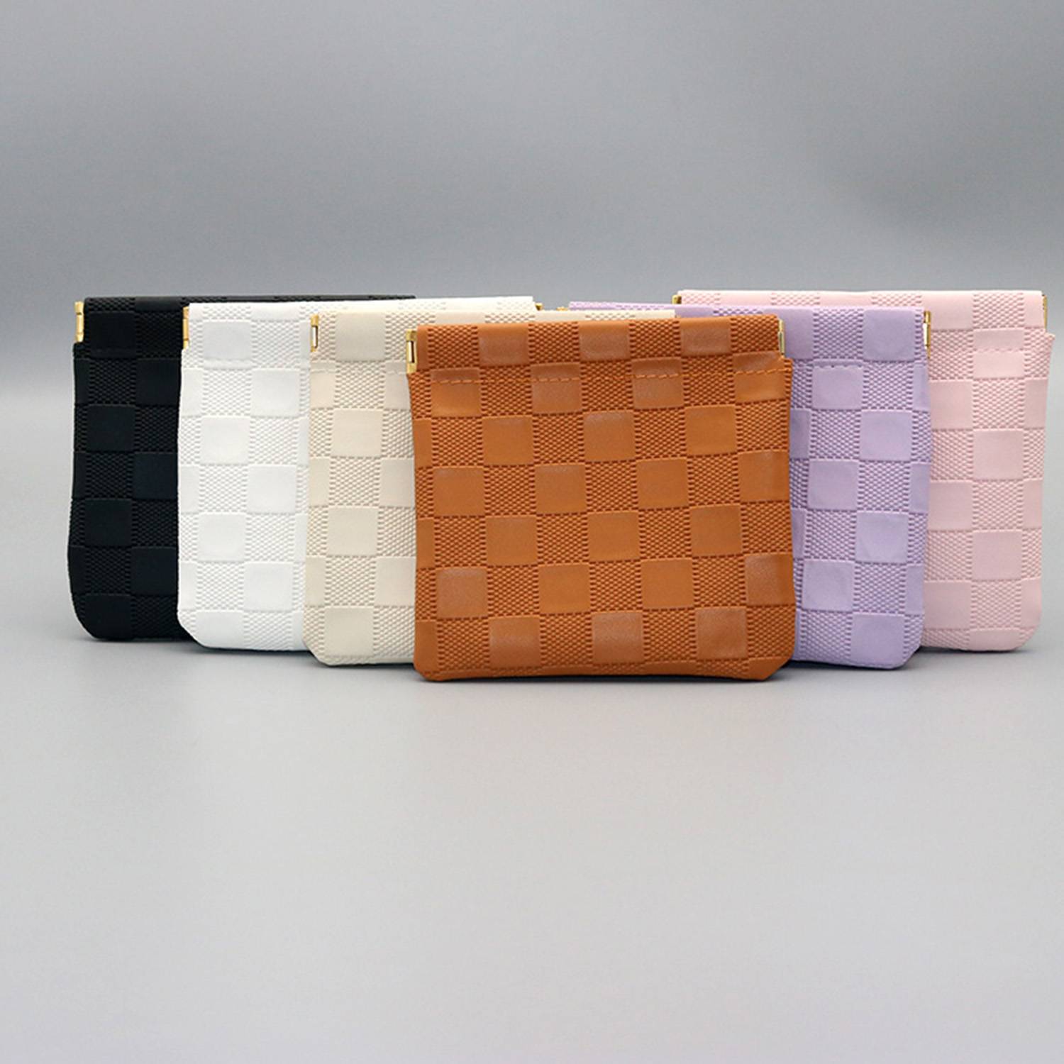 Travel Mini PU Makeup Bag with Snap Closure & Nylon Lining, custom luggage with logo imprint 6