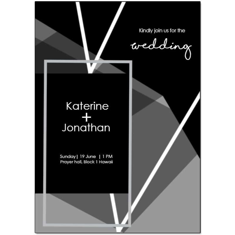 Custom Full Color 5 X 7 Inch Invitation Cards 26