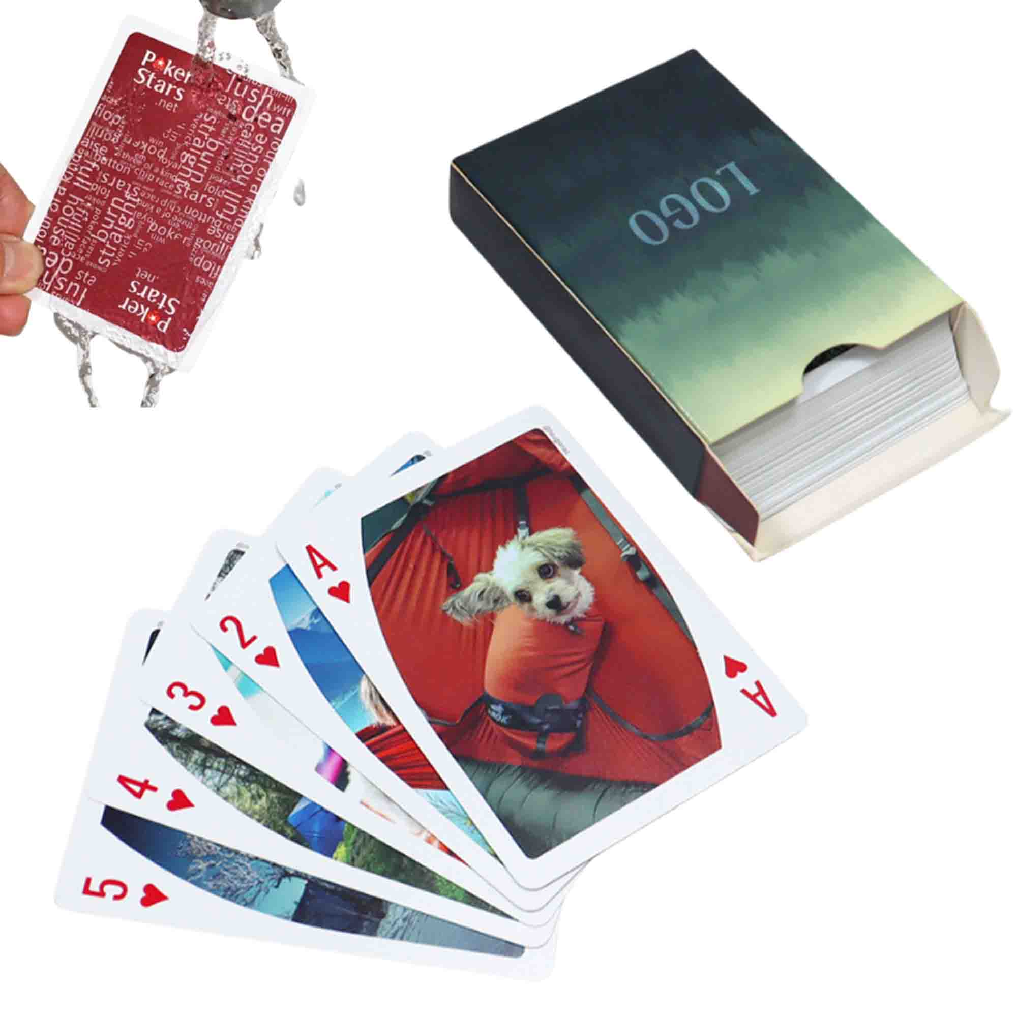 PVC Waterproof Custom Poker Playing Cards 1