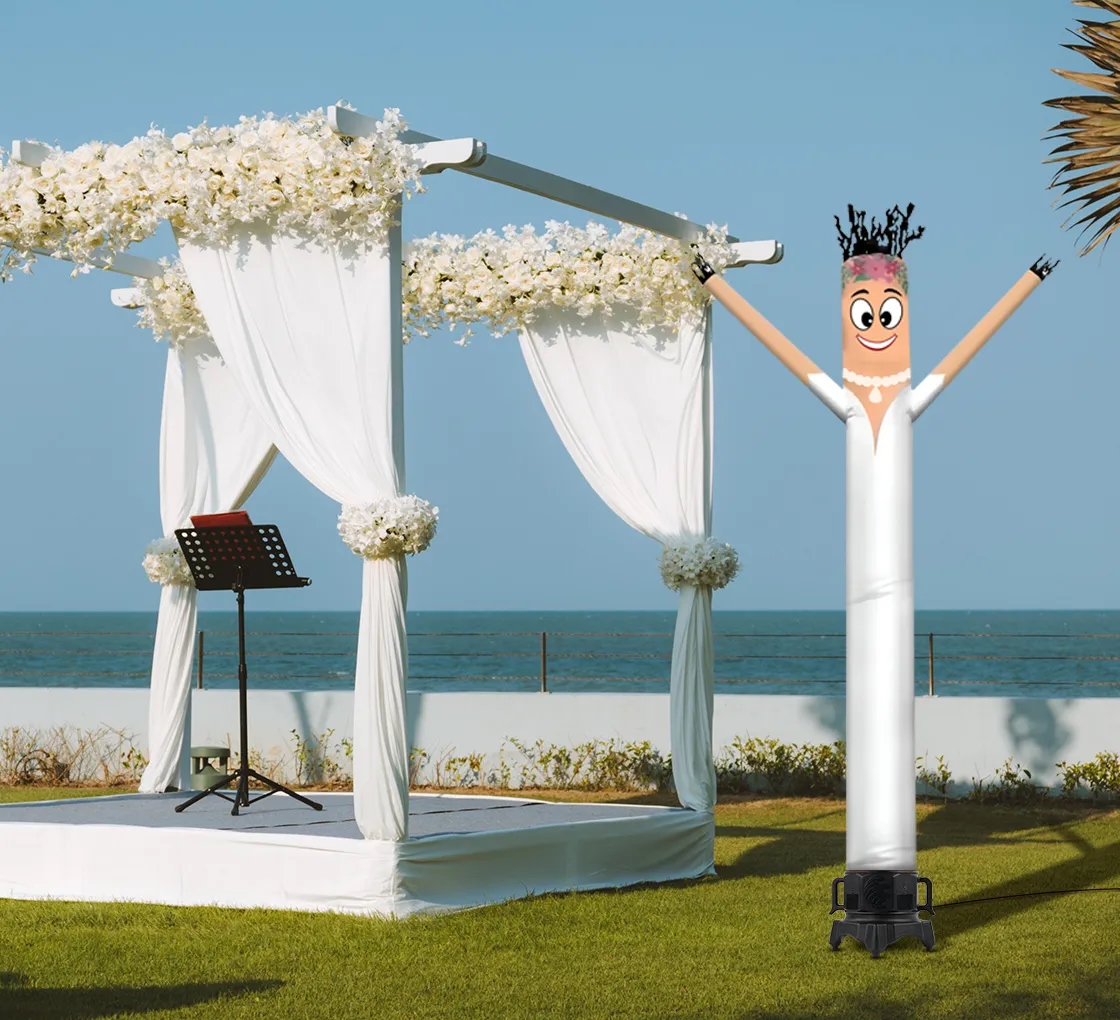 Bride Inflatable Tube Man Character with Blower. 4
