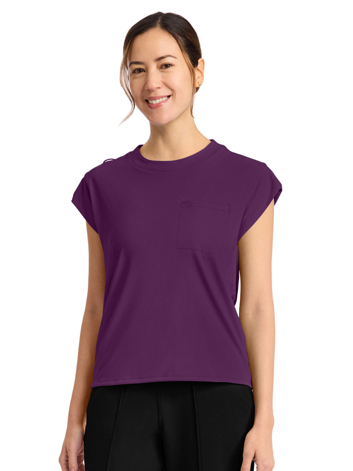 Cherokee - Cherokee Achieve - Women's 1-Pocket Crew Neck Top 48