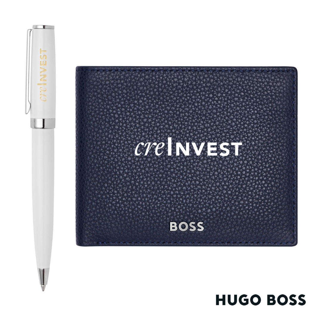 Hugo Boss® Ballpoint Pen & Wallet Set 7