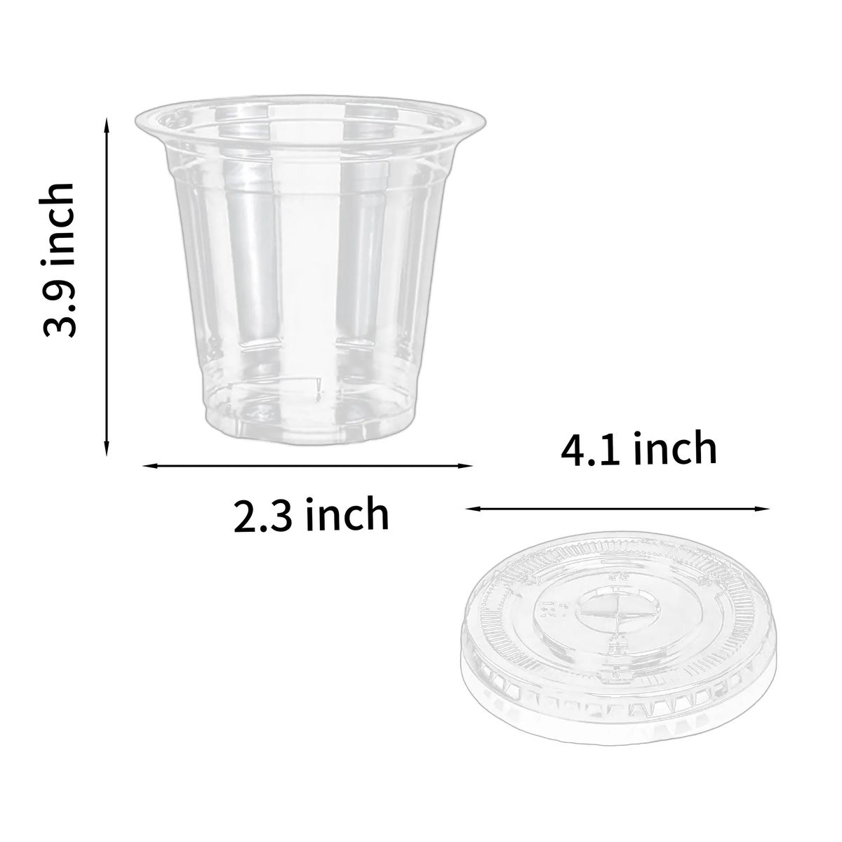 12OZ Drink Cup PET Plastic Disposable 4