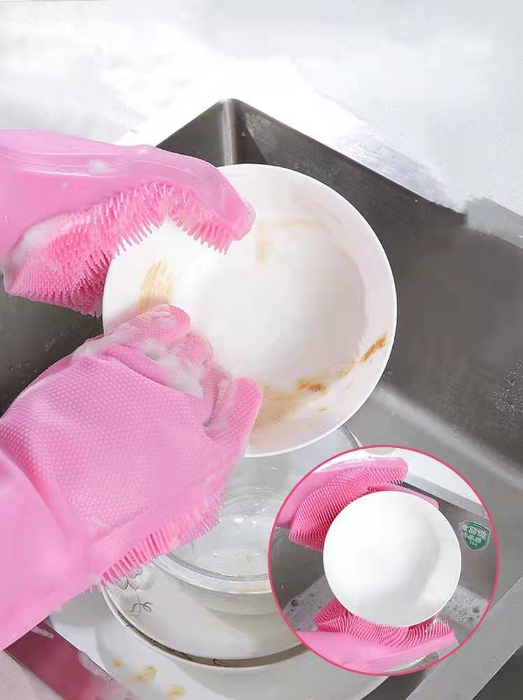 Reusable Silicone Dishwashing Gloves 5