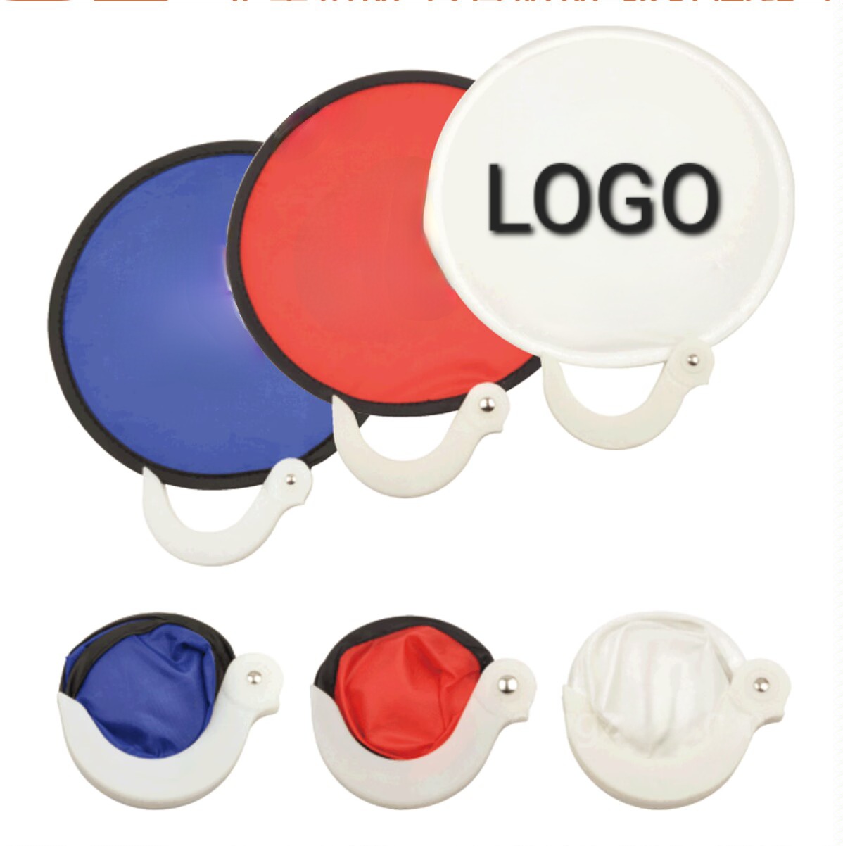 Folding Fan with plastic handle 2