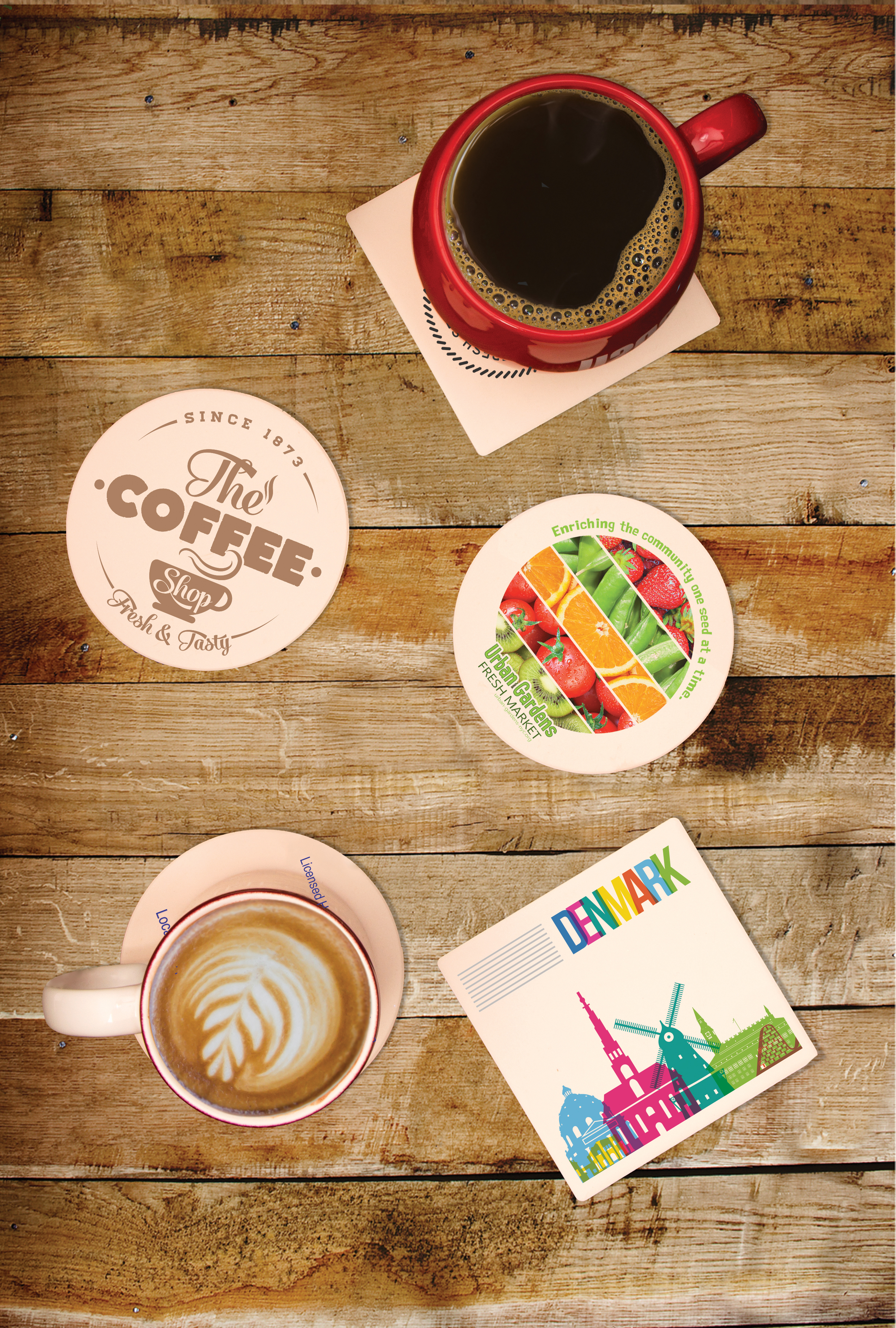 Single Square Stone Coaster 7