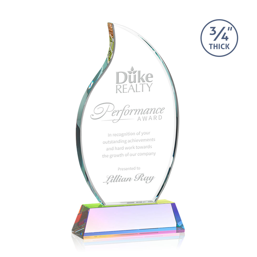 Croydon Flame Award on Newhaven Base - Prismatic 4