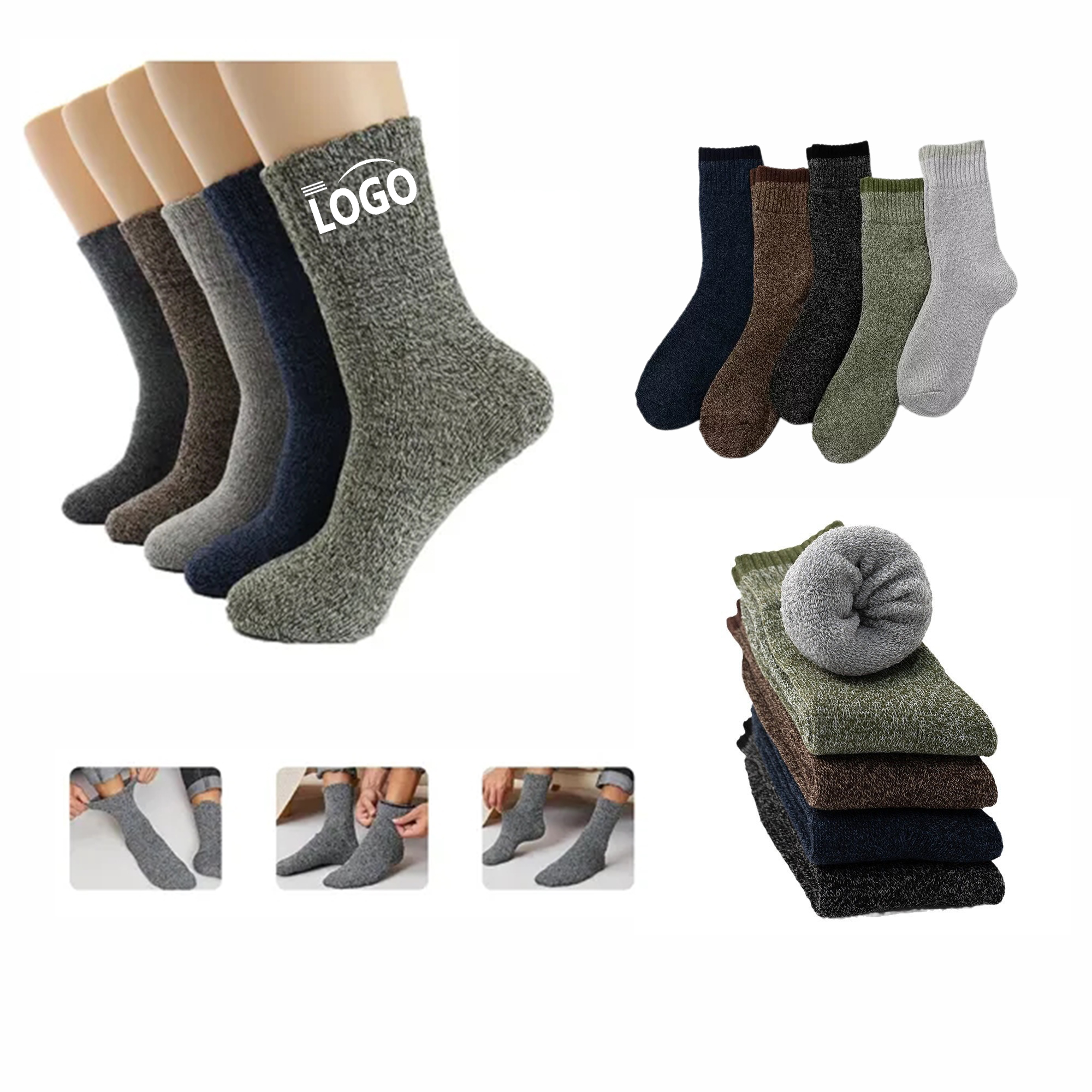 Casual Winter Socks MOQ 10pcs 2
