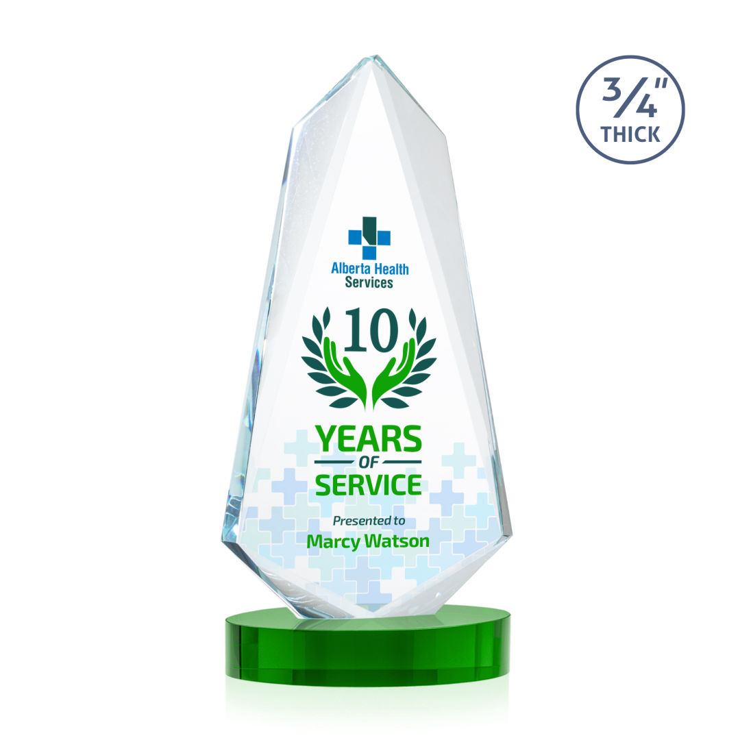 Sheridan VividPrint™ Award on Alberton Base - Green 11