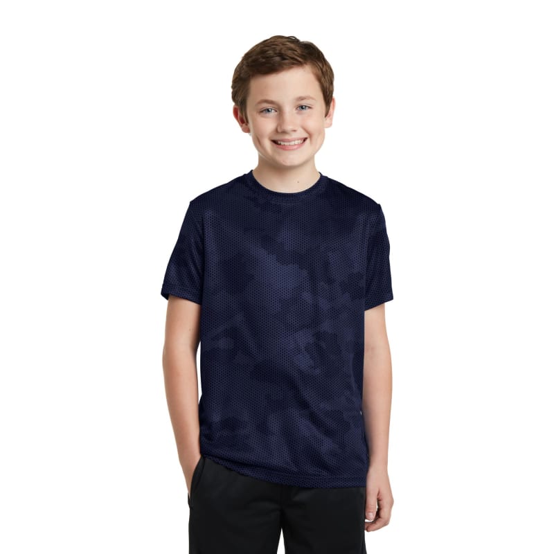 Sport-Tek Youth CamoHex Tee. 55