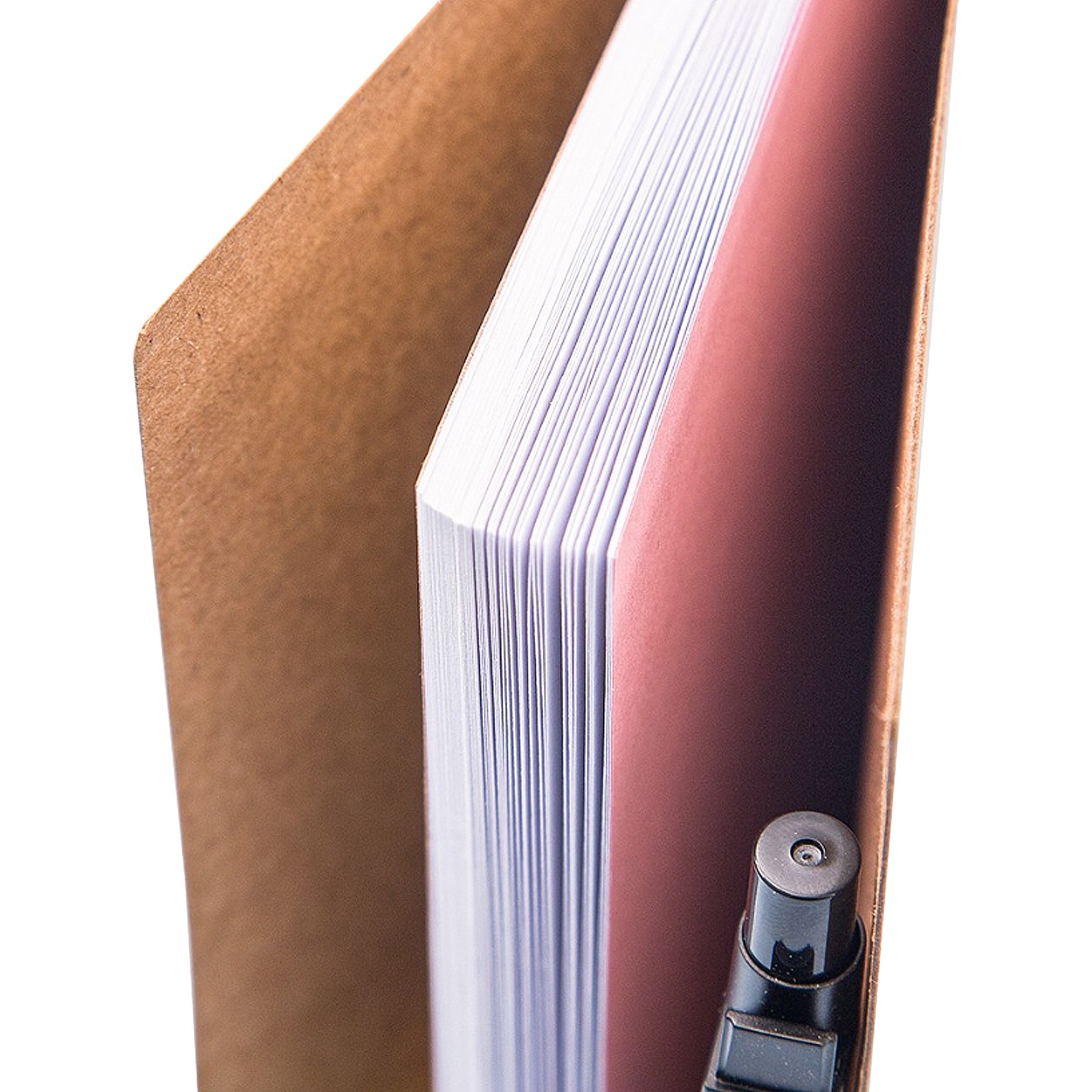 Moq100 Spiral Kraft Cover Notebook With Pen/Sticky Note/Calipers 4