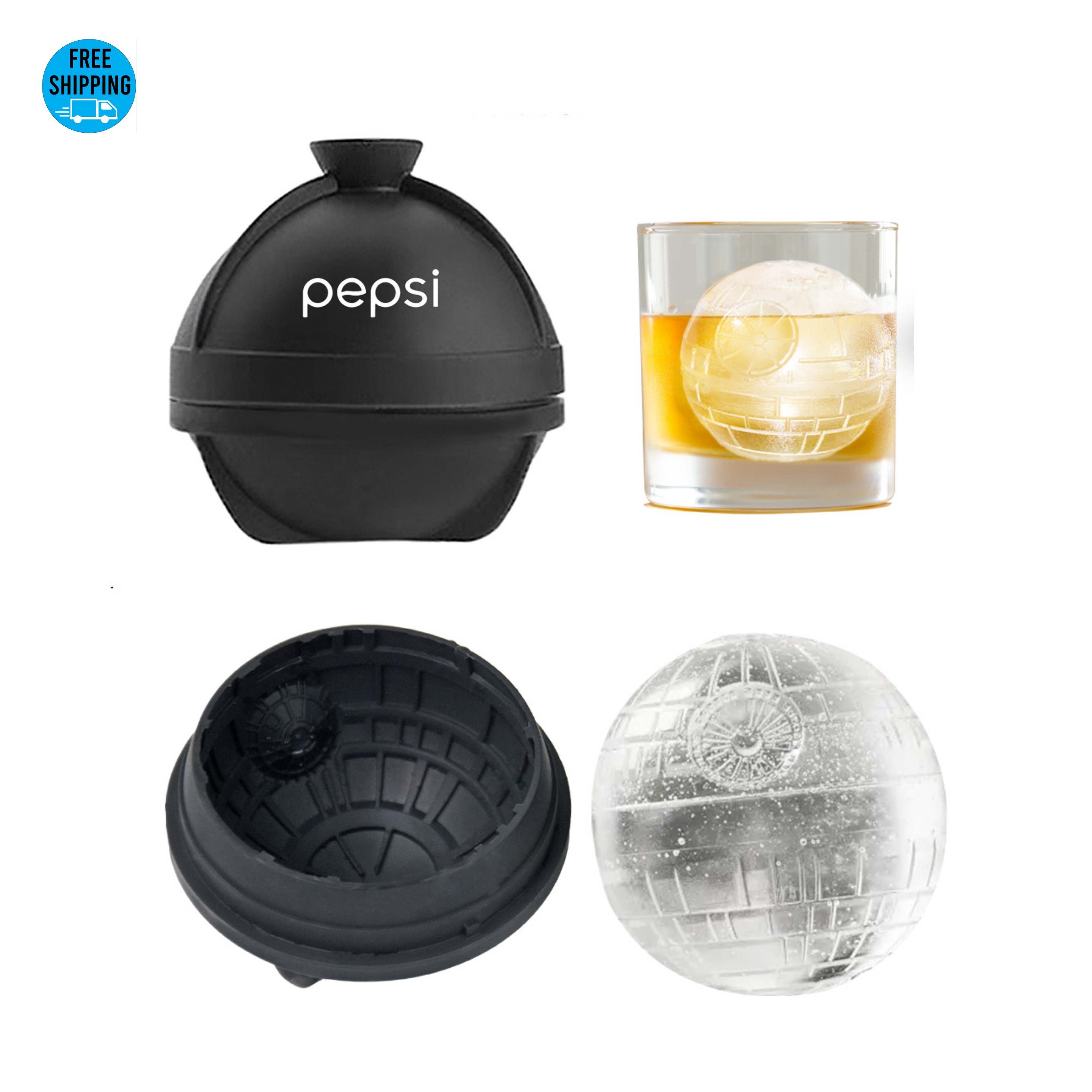 Death Star Ice Ball Maker Mold 2 3/8" - OCEAN 5