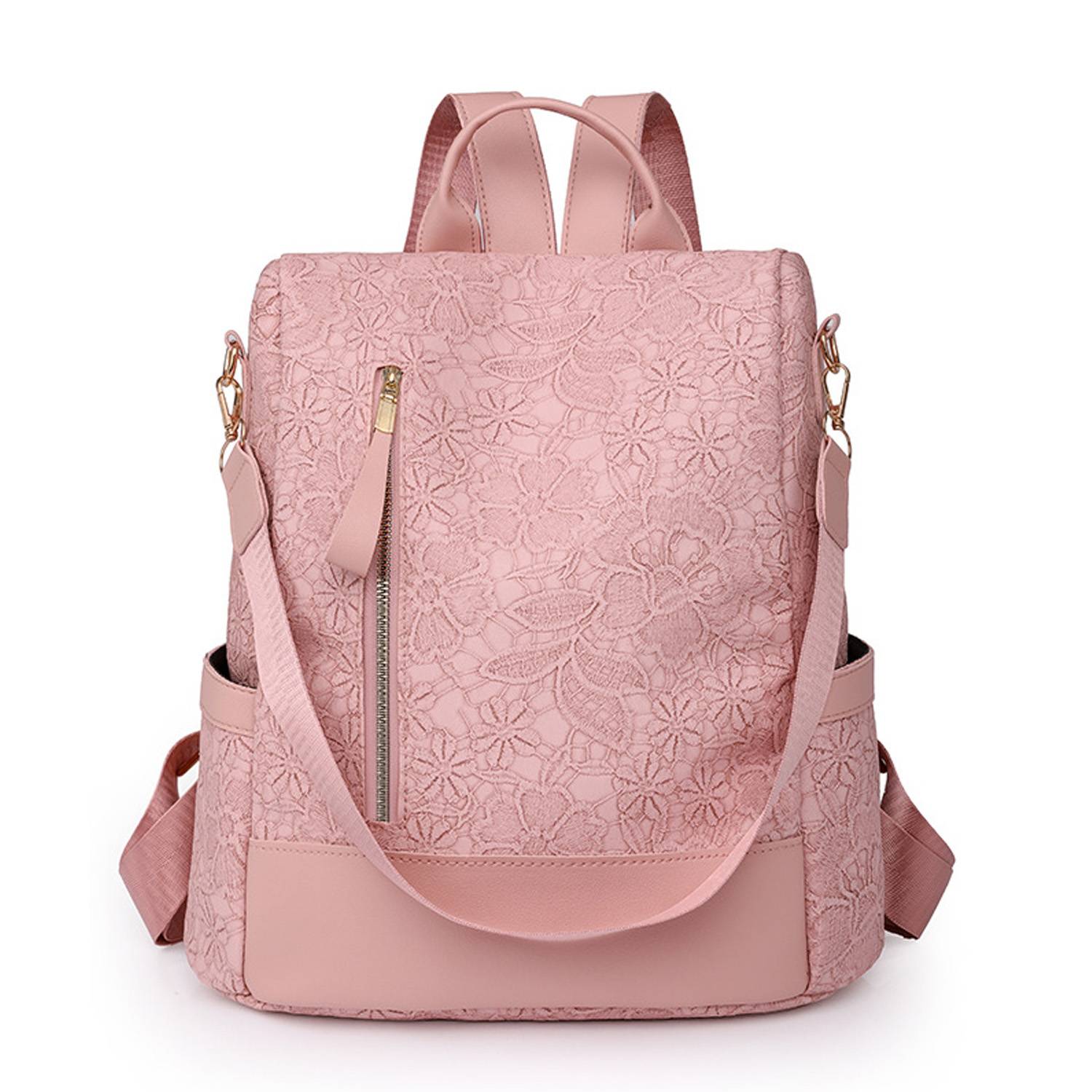 PU Leather Leisure Retro Outdoor Travel Backpack 4