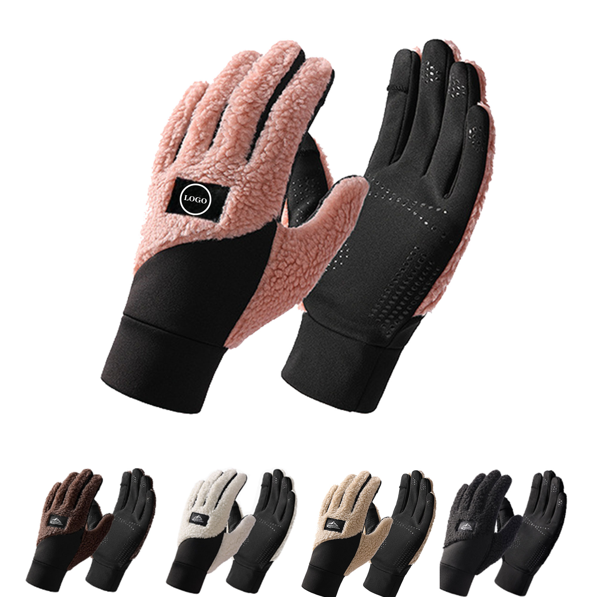 Windproof Fleece Touchscreen Gloves 2